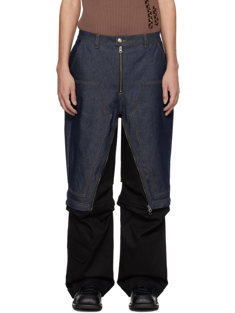 Indigo & Black Milly Jeans 1