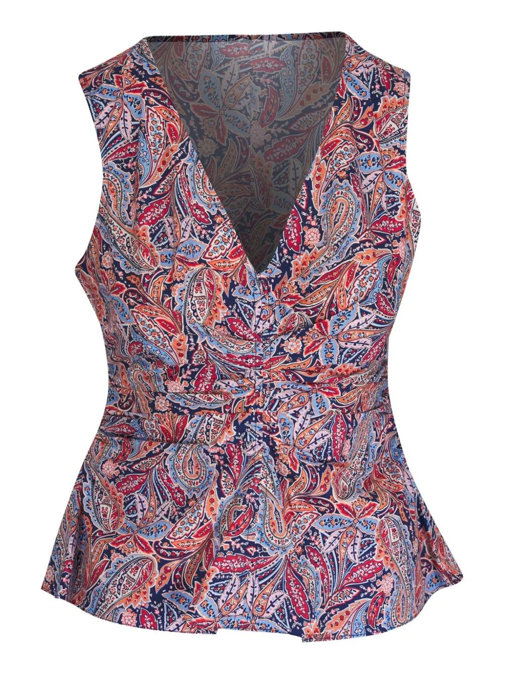 paisley-print peplum top - 1