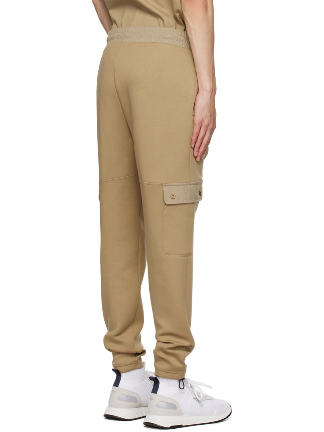 Beige Drawstring Lounge Pants - 3