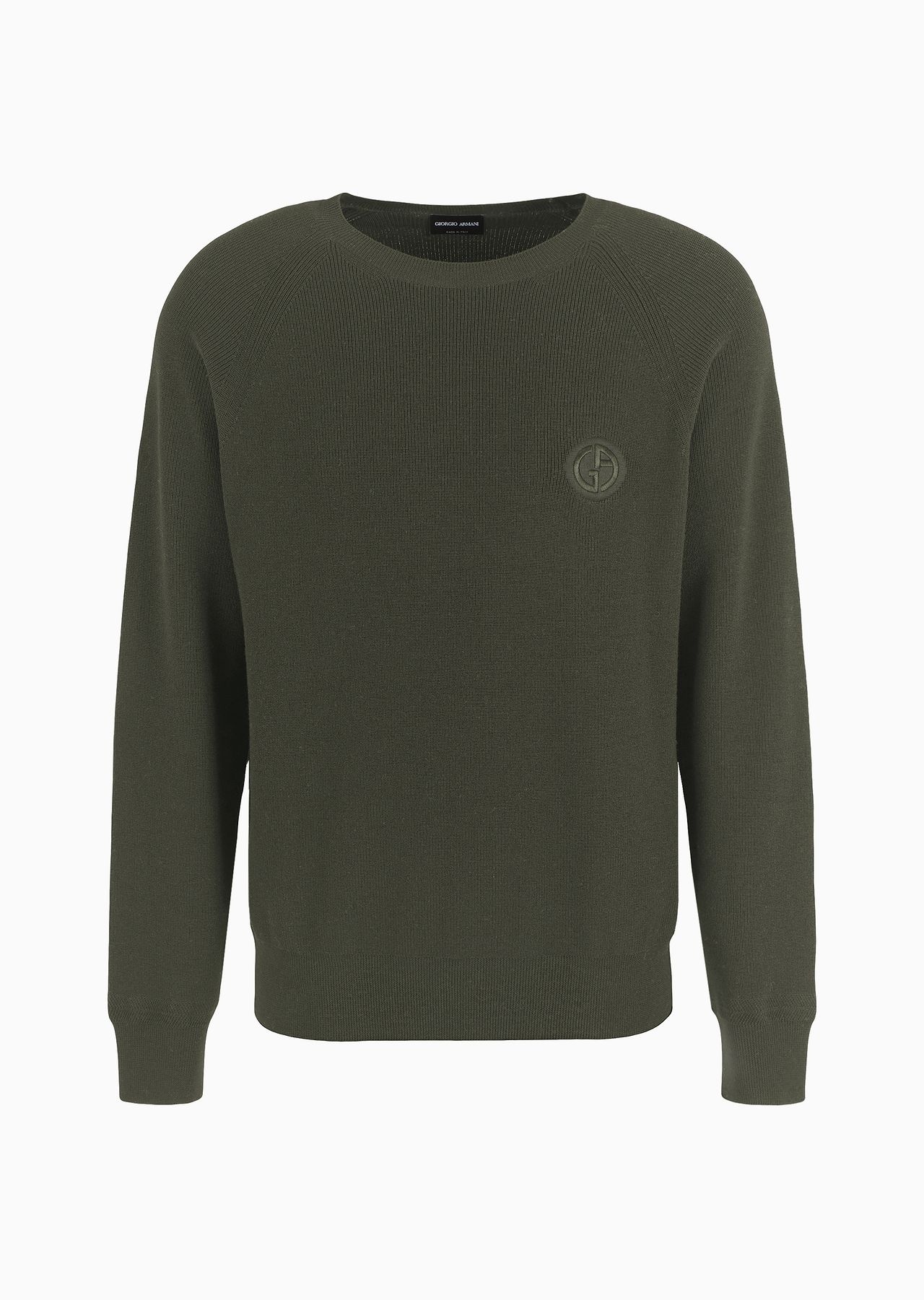 Virgin-wool, crew-neck jumper - 1