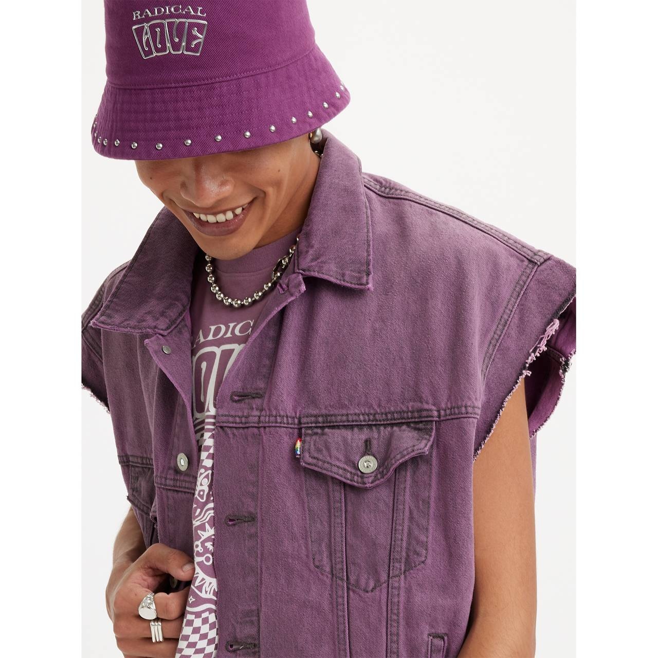 LEVI'S® PRIDE LIBERATION TRUCKER VEST - 5