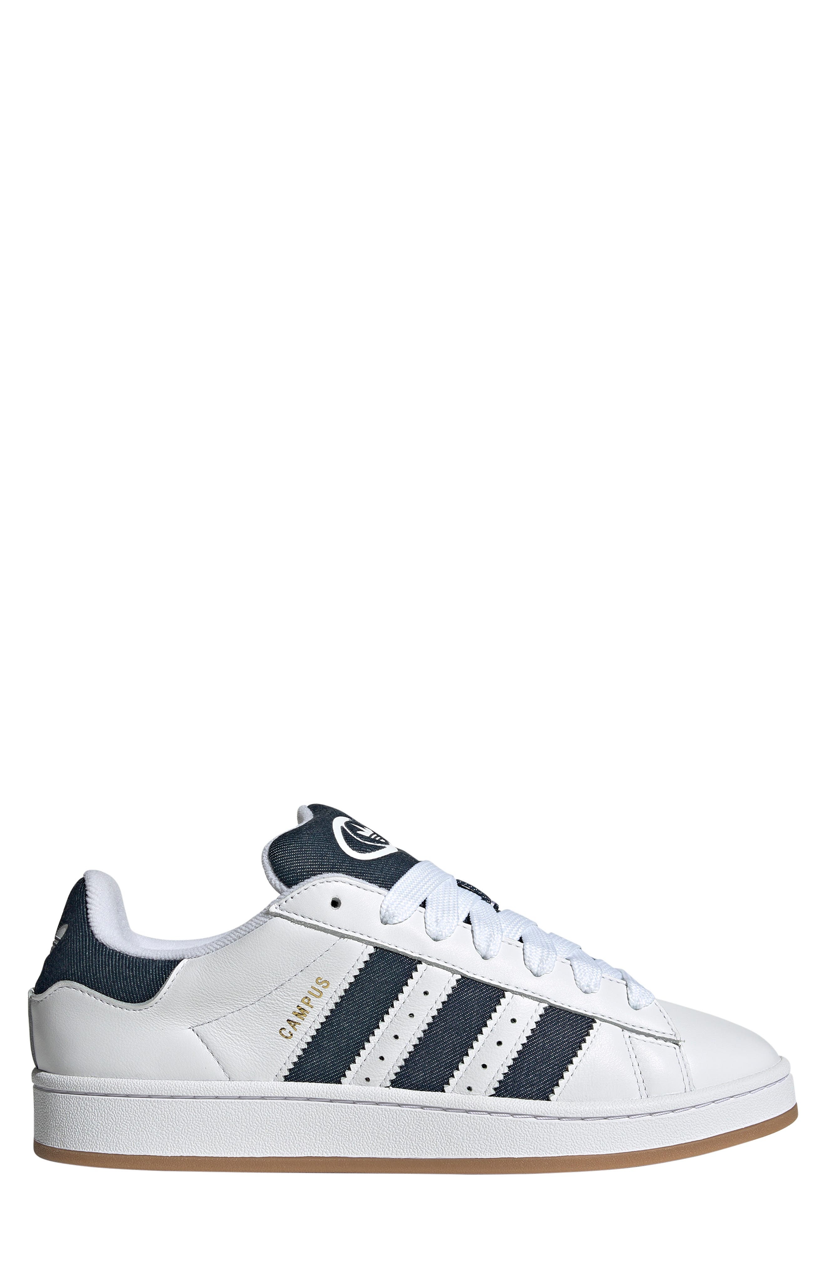 adidas Campus 00s Sneaker in White/Indigo/Gold Metallic at Nordstrom - 3