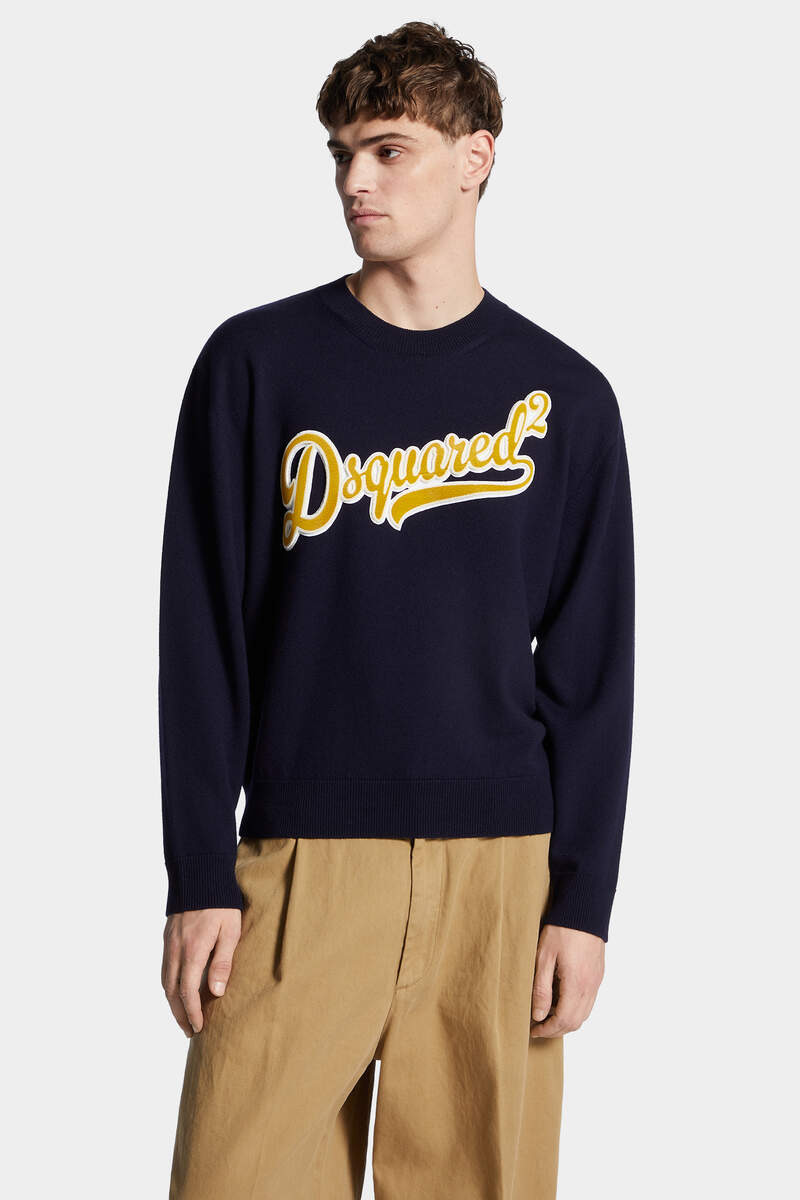 DSQUARED2 PATCH KNIT SWEATER - 3