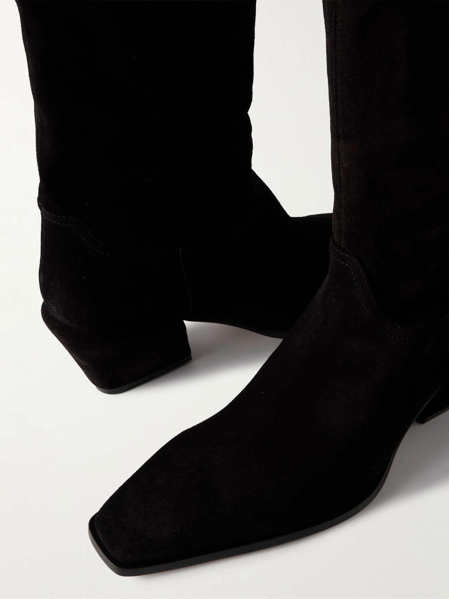 Bettina suede over-the-knee boots Black - 4