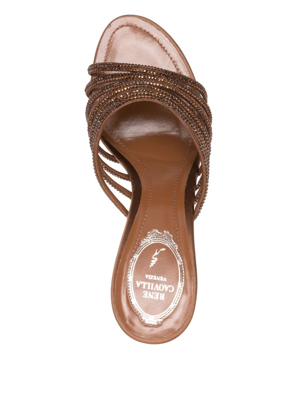 90mm rhinestone-embellished sandals - 4