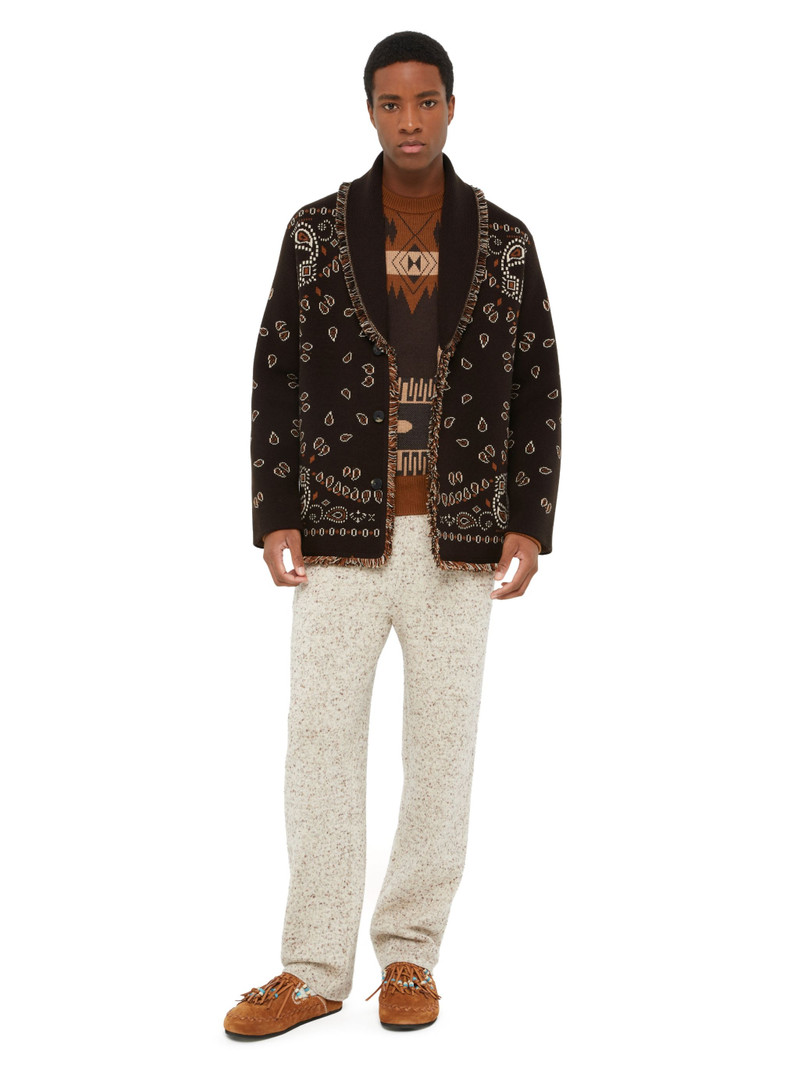 Alanui Bandana Jacquard Cardigan outlook