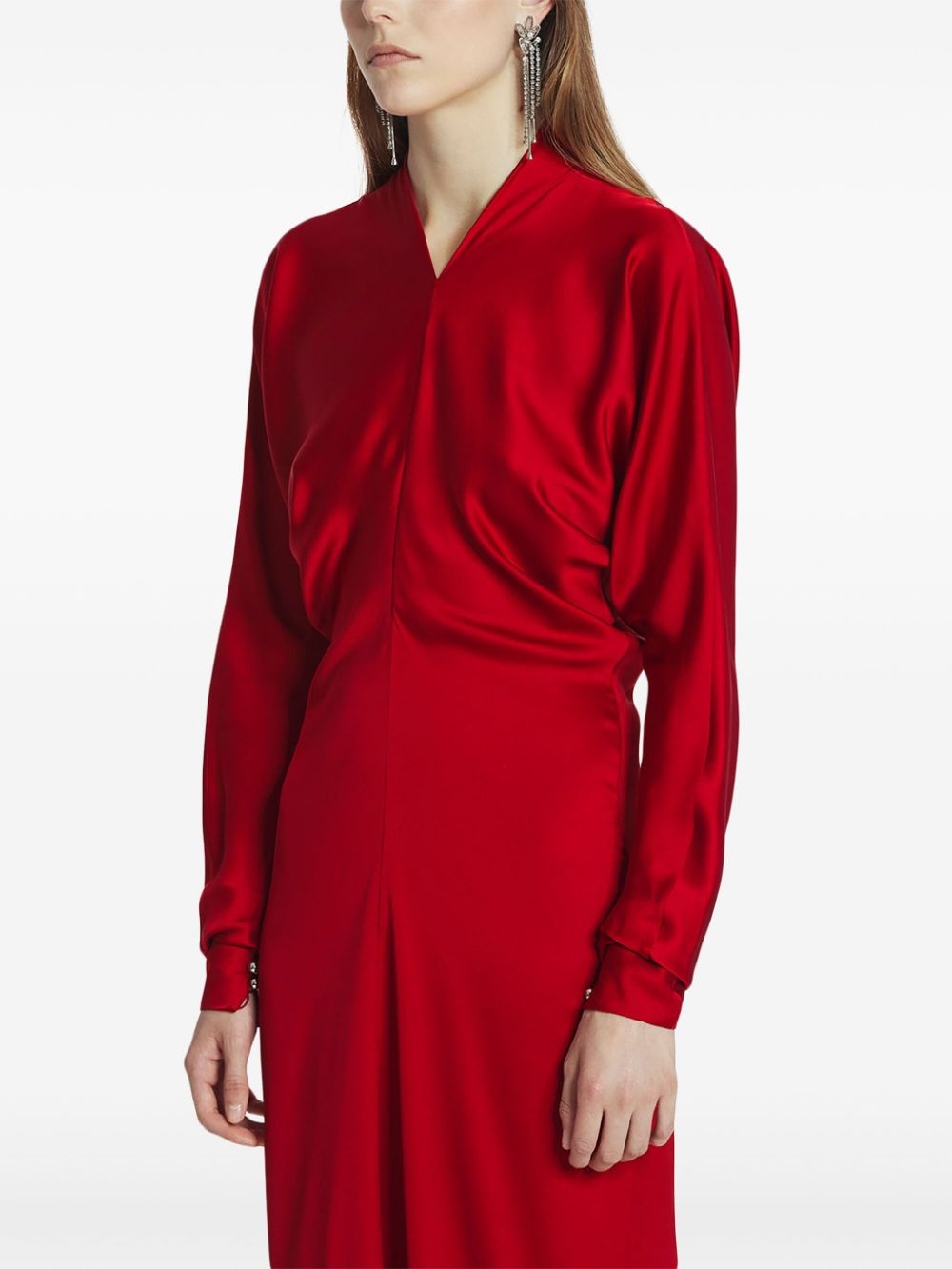 gathered maxi dress - 4
