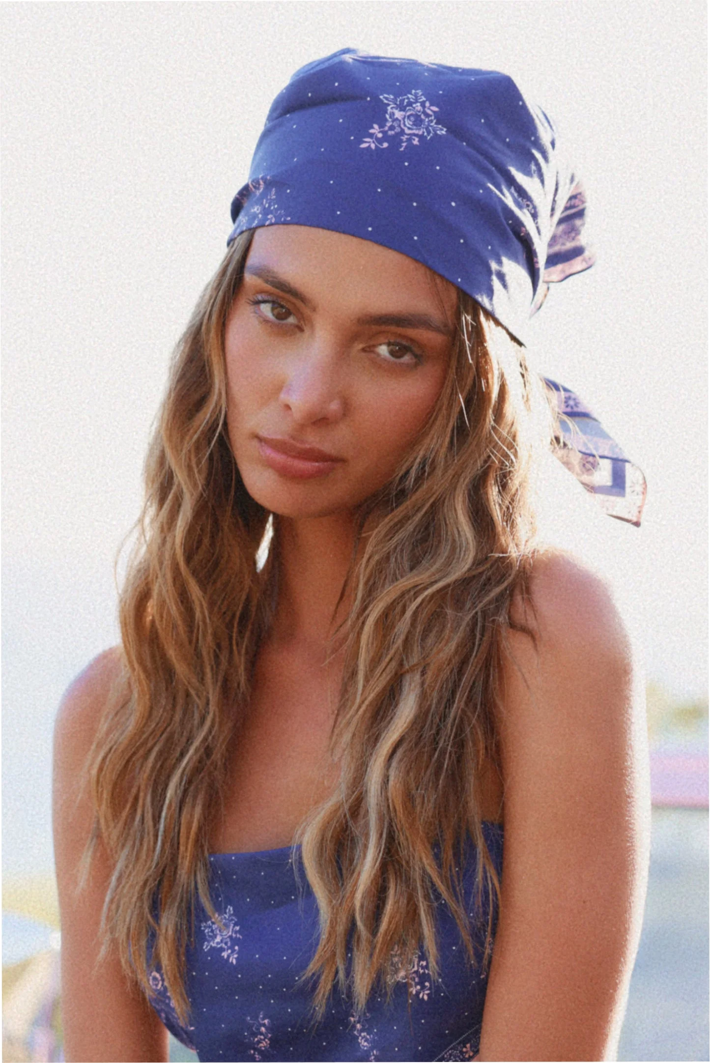 Labrina Floral and Paisley Head Scarf - 1
