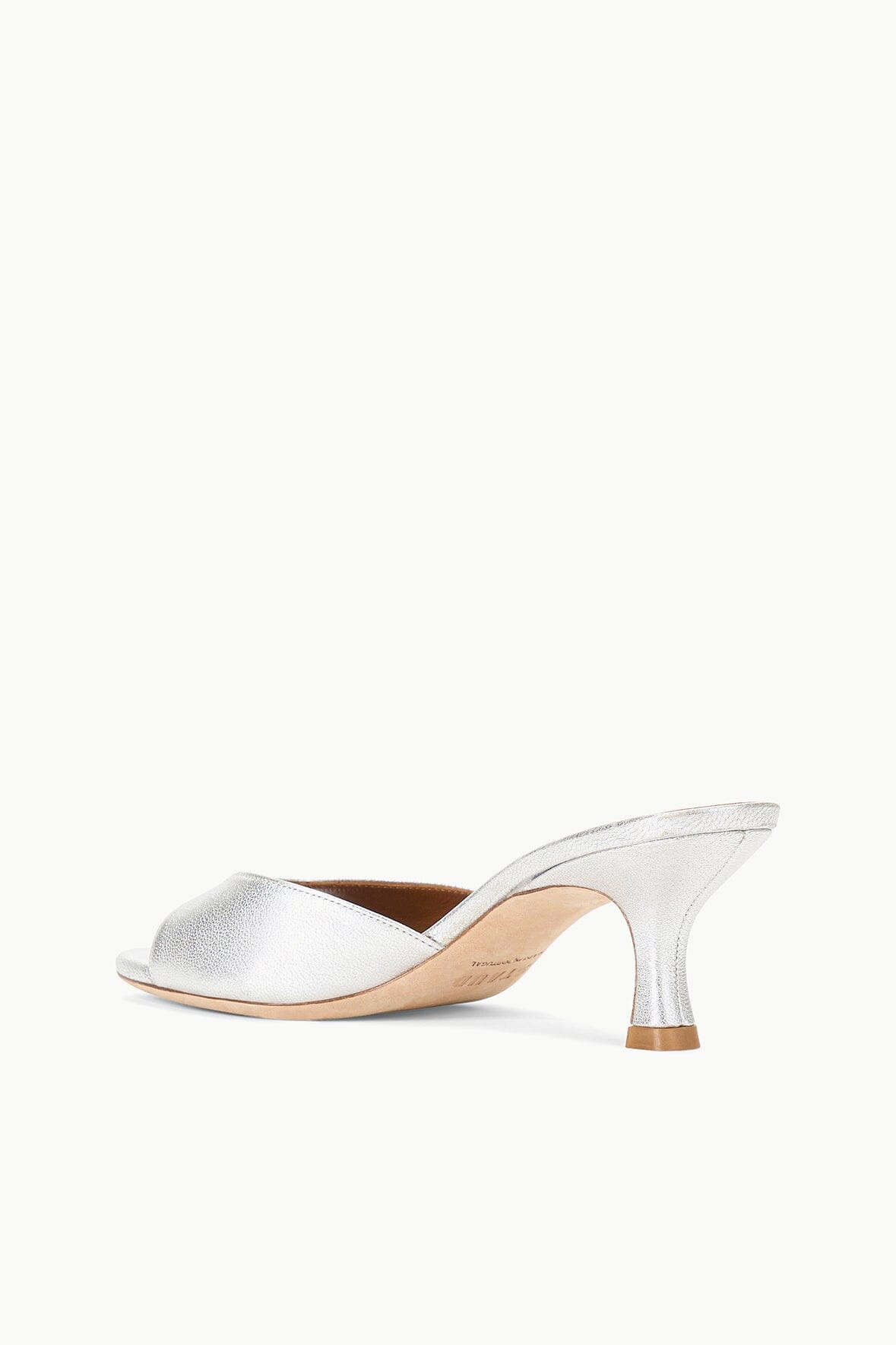 STAUD BRIGITTE MULE SILVER SATIN - 5