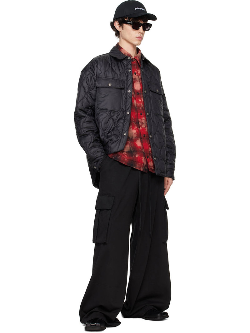Palm Angels Black 100GR Classic Logo Overshirt outlook