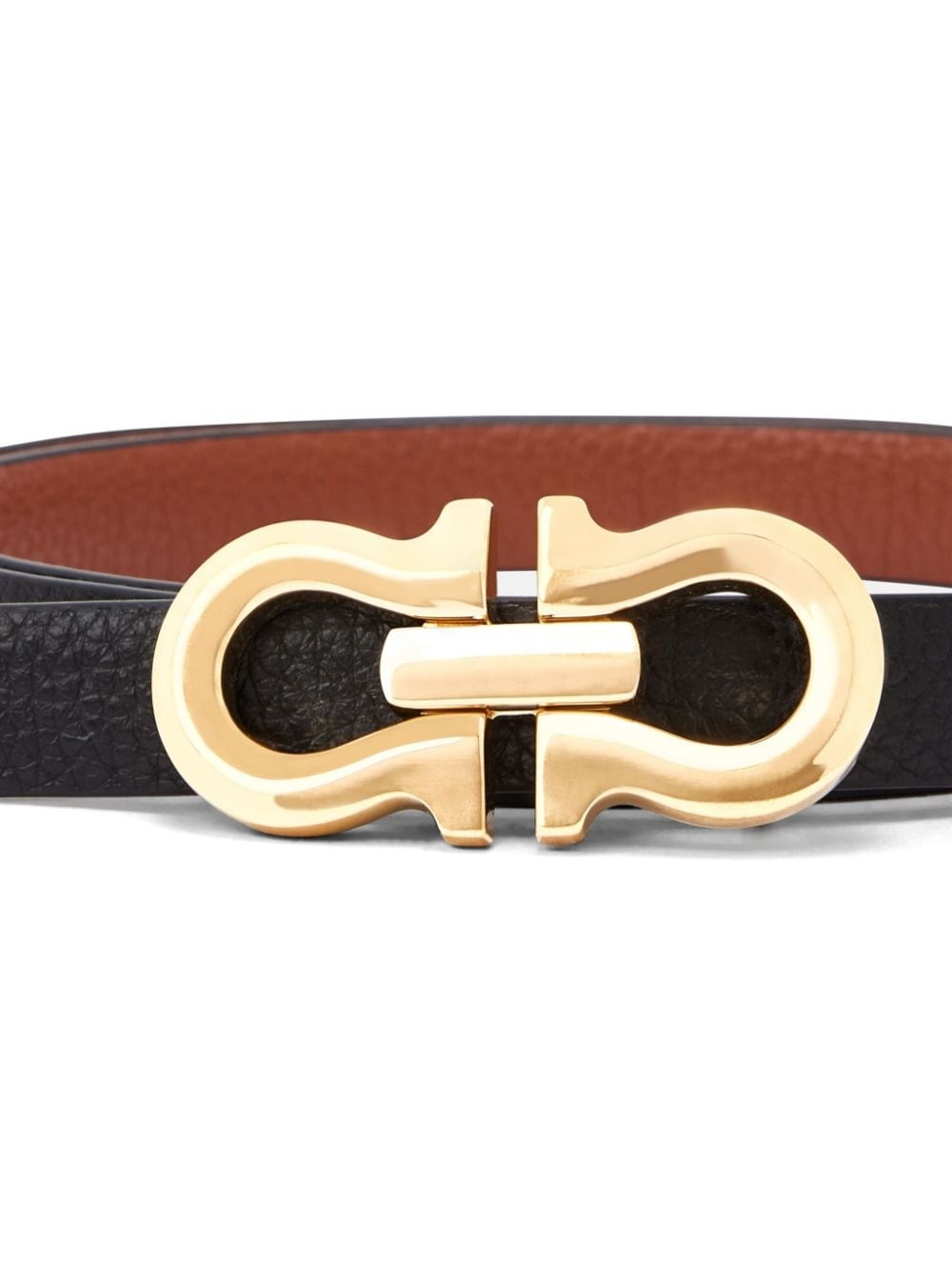 Gancini leather belt - 3