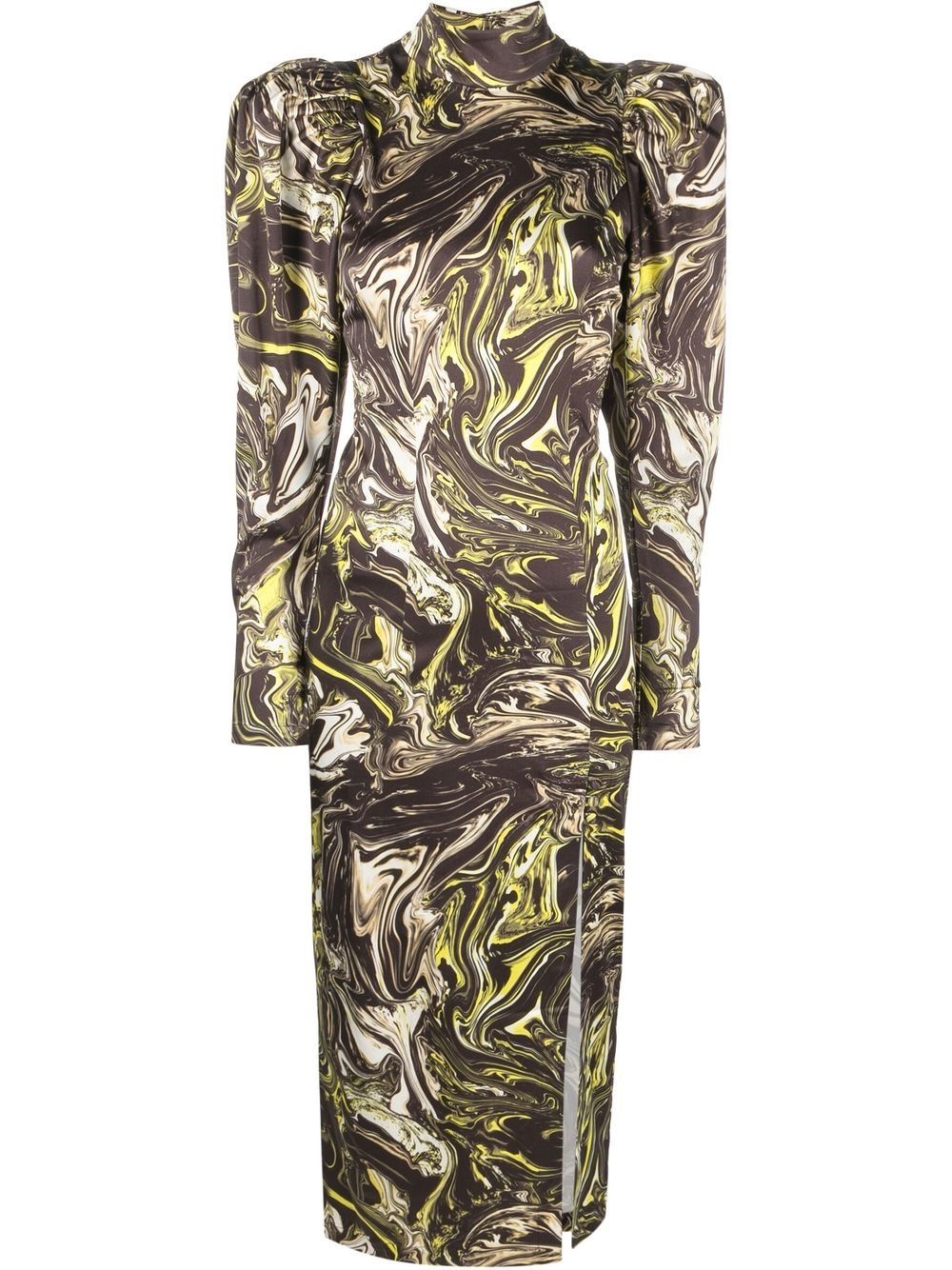 abstract print dress - 1