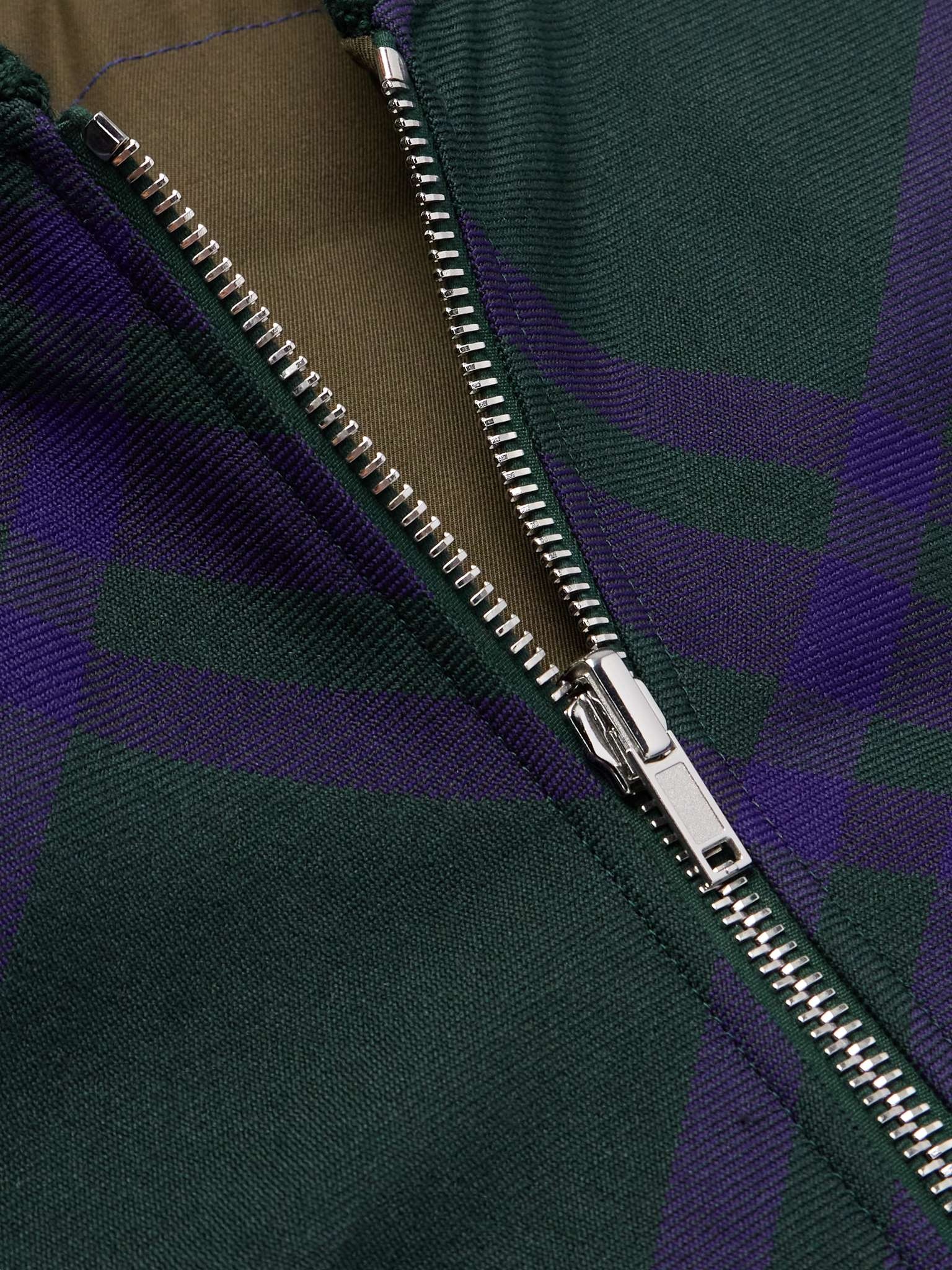 Checked Cotton-Twill Bomber Jacket - 5