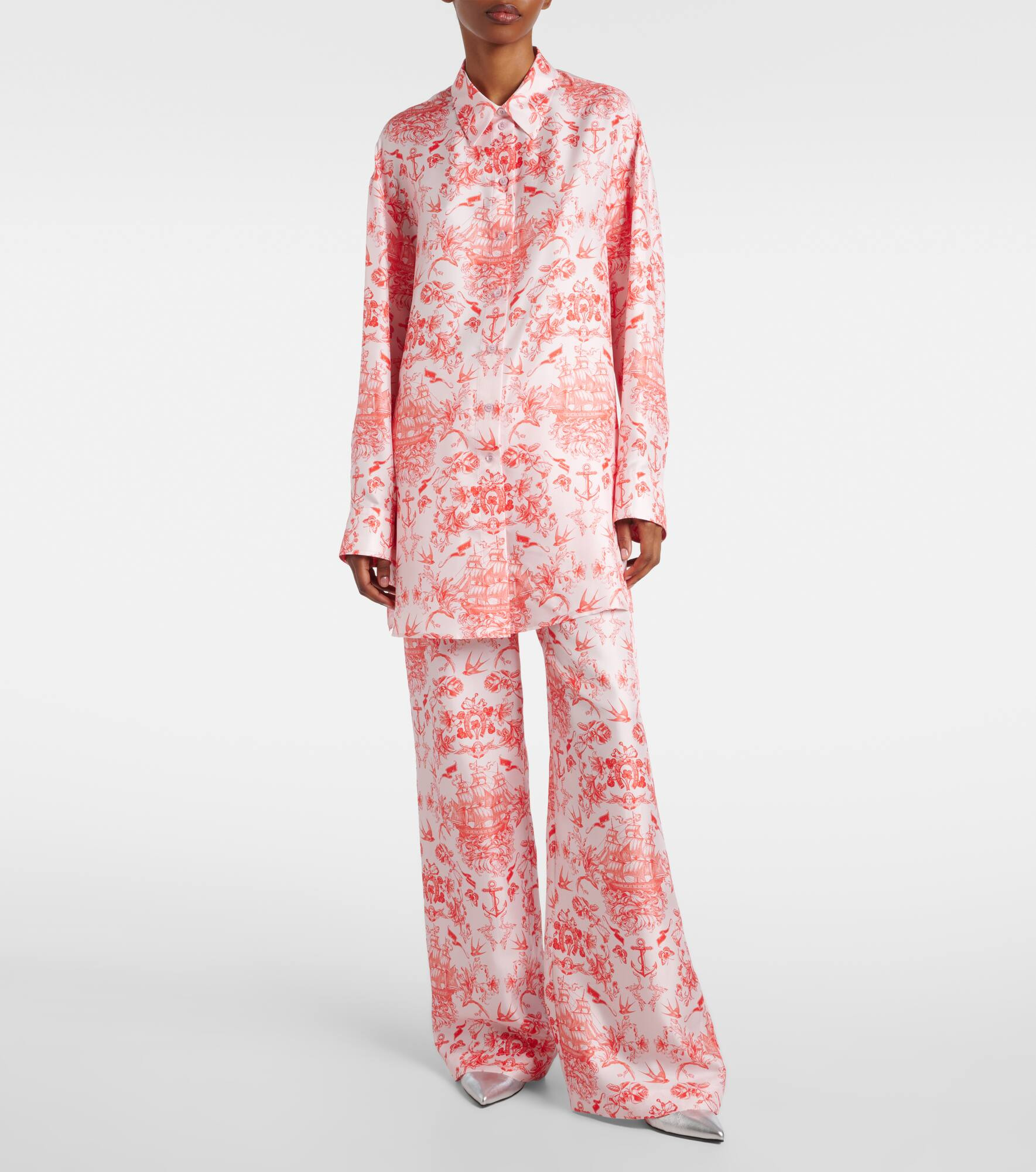 Printed silk shirt - 2
