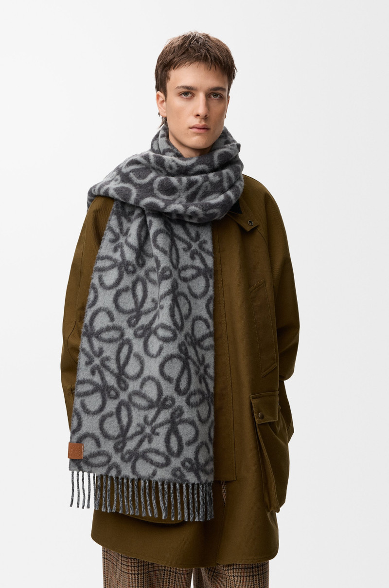Loewe Anagram scarf in alpaca and wool outlook