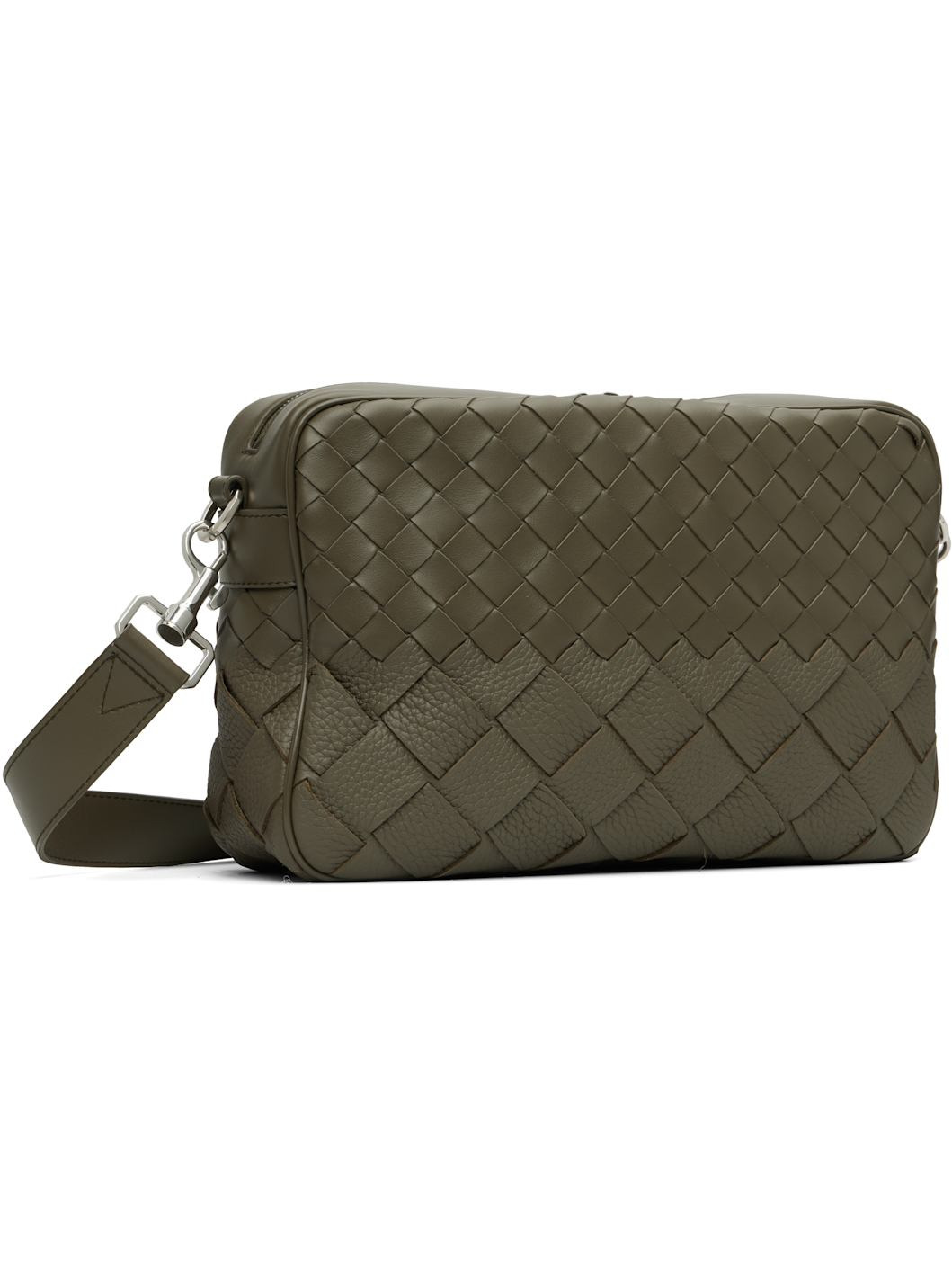 Green Intrecciato Camera Bag - 3