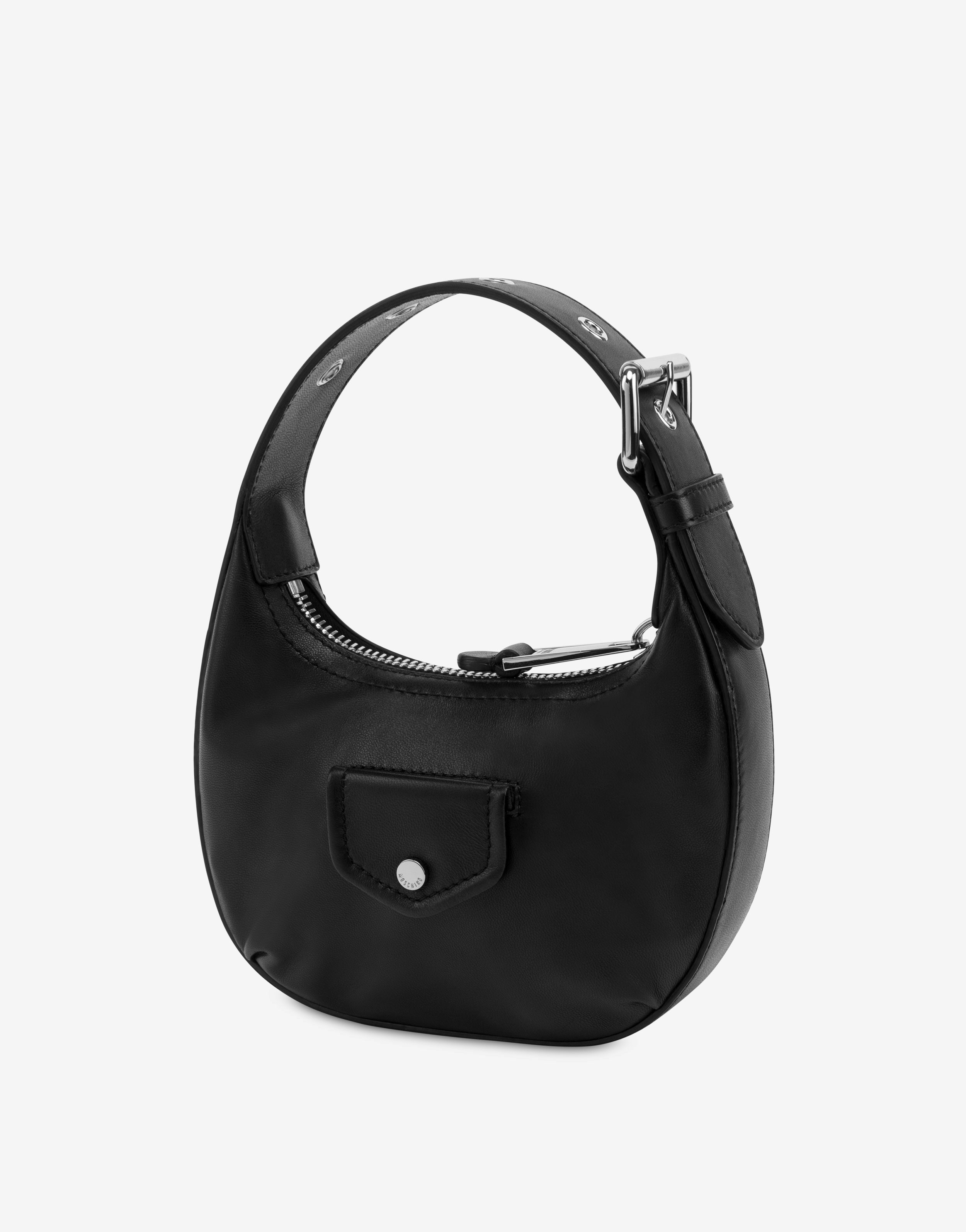 BIKER DETAILS SMALL NAPPA LEATHER BAG - 2