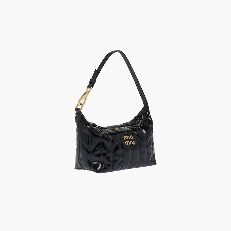 Miu Spirit matelassé patent leather mini-bag - 5