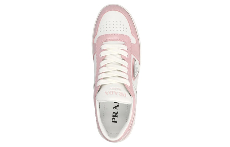 (WMNS) PRADA Downtown Leather Sneakers 'White Pink' 1E792M_3LKG_F0D8U_F_030 - 2