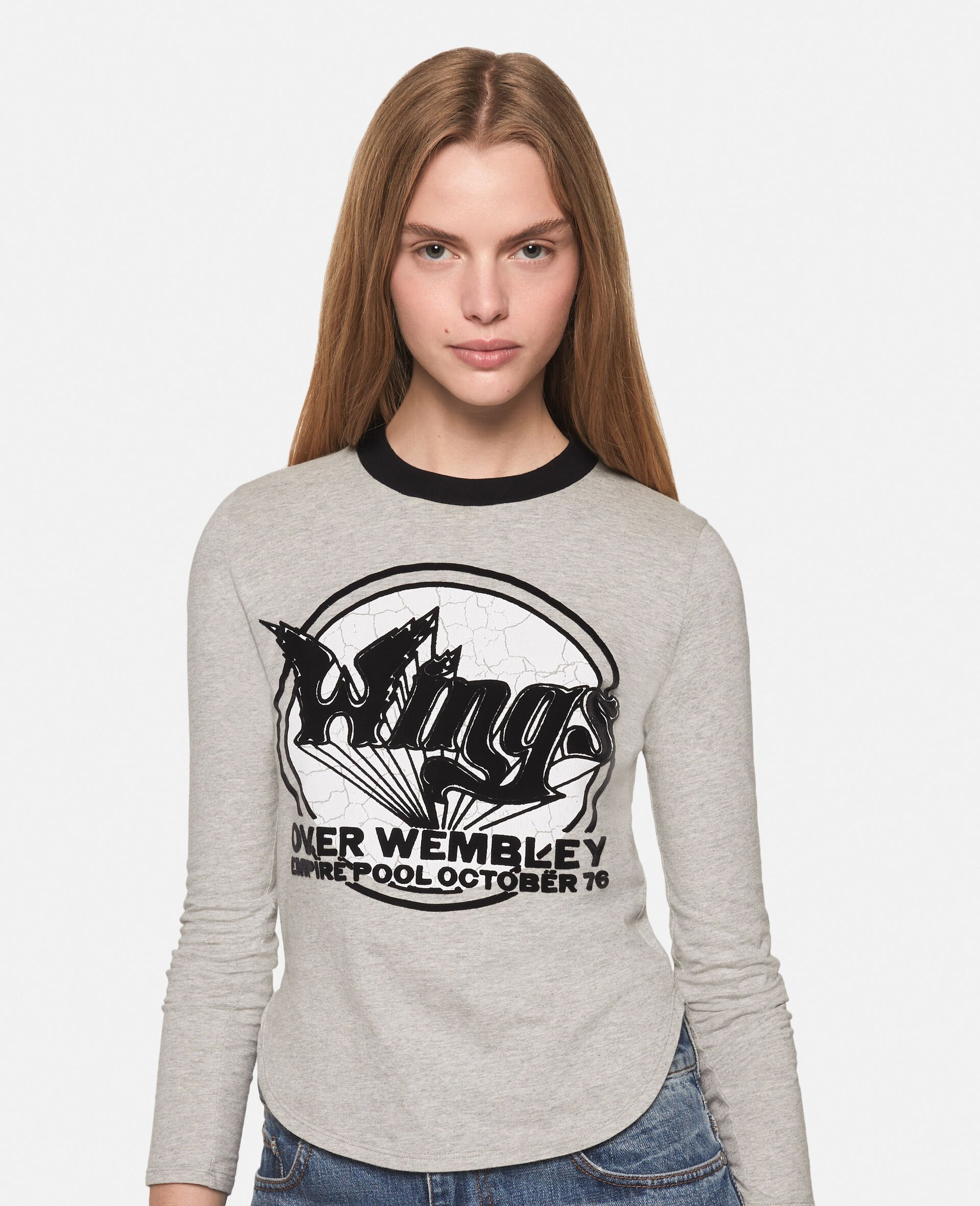 Wings Graphic Long-Sleeved Cotton Top - 4