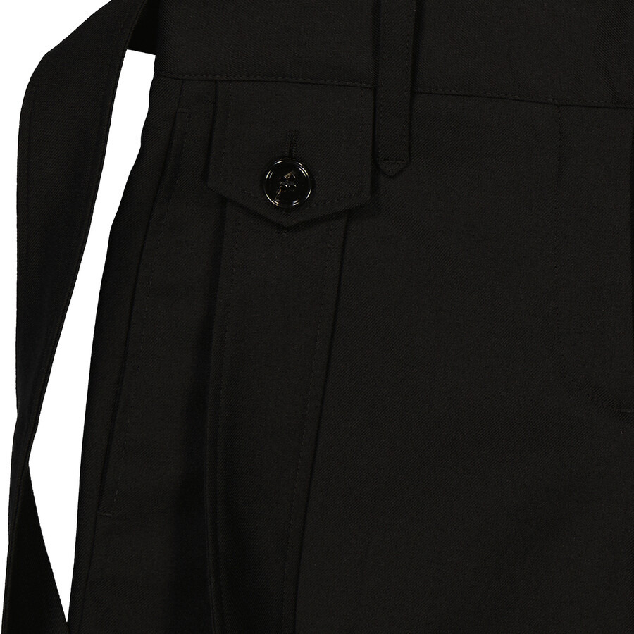 Burberry Ladies Black Wool Trousers - 7