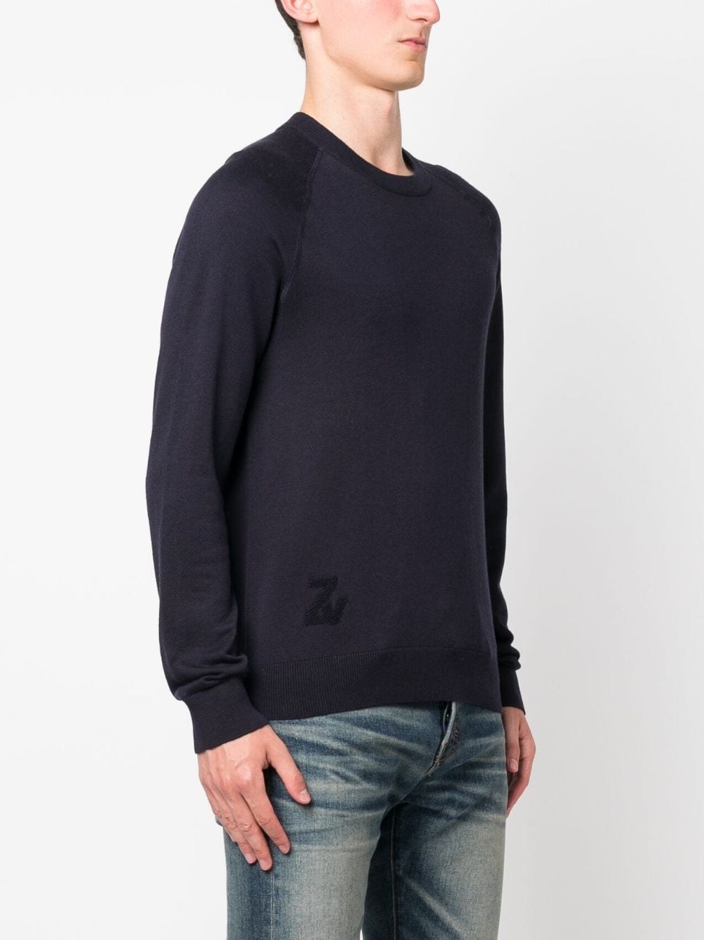 Thomaso logo-intarsia knitted jumper - 3