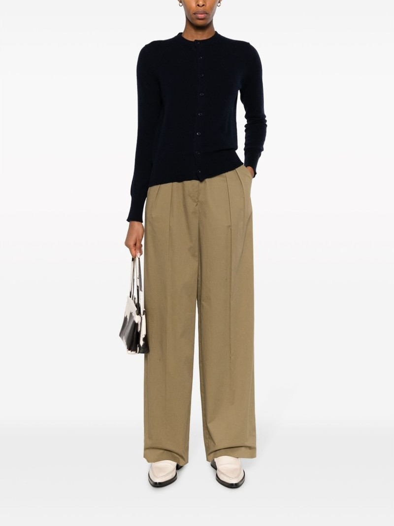 extreme cashmere round-neck cashmere cardigan outlook