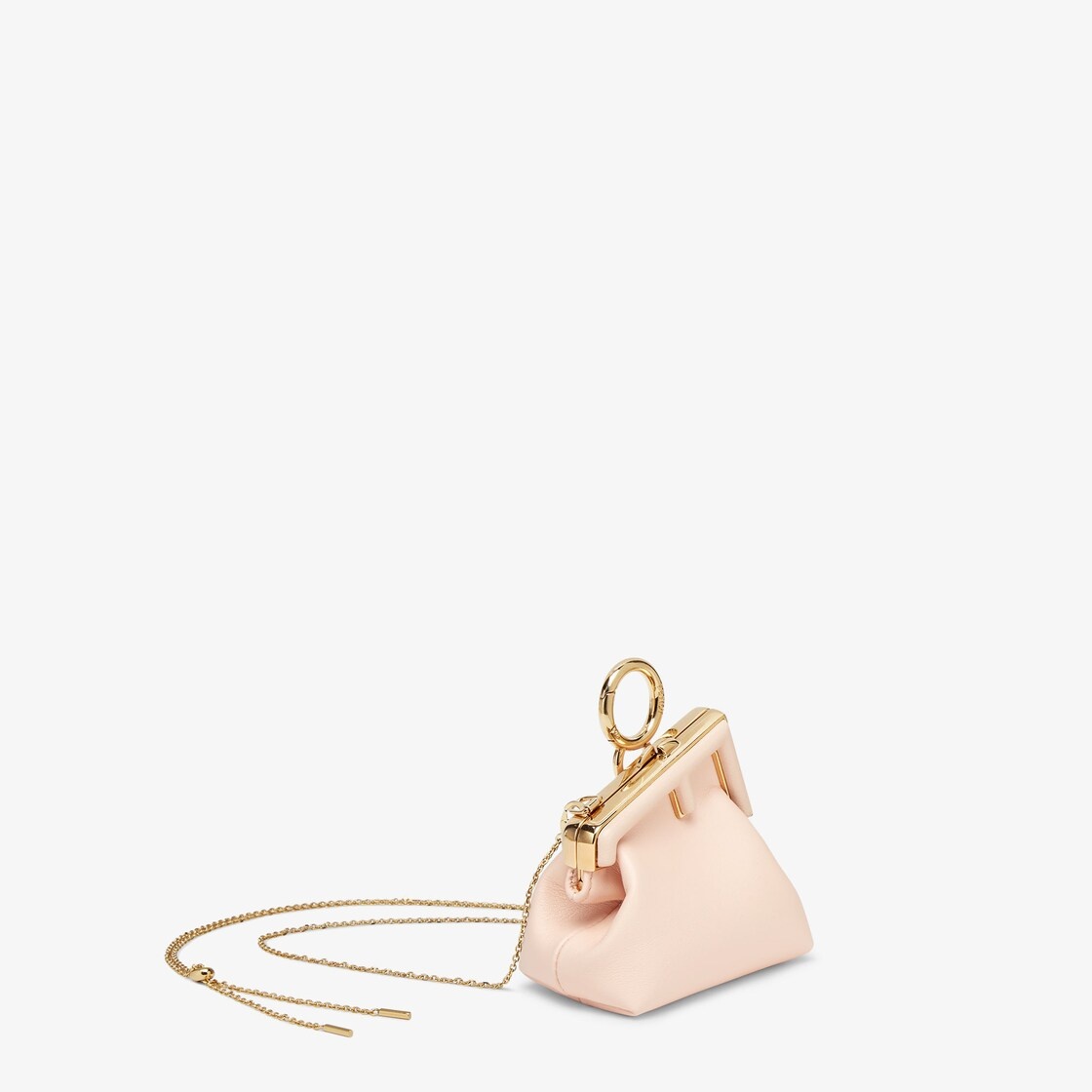 Light pink nappa leather charm - 2