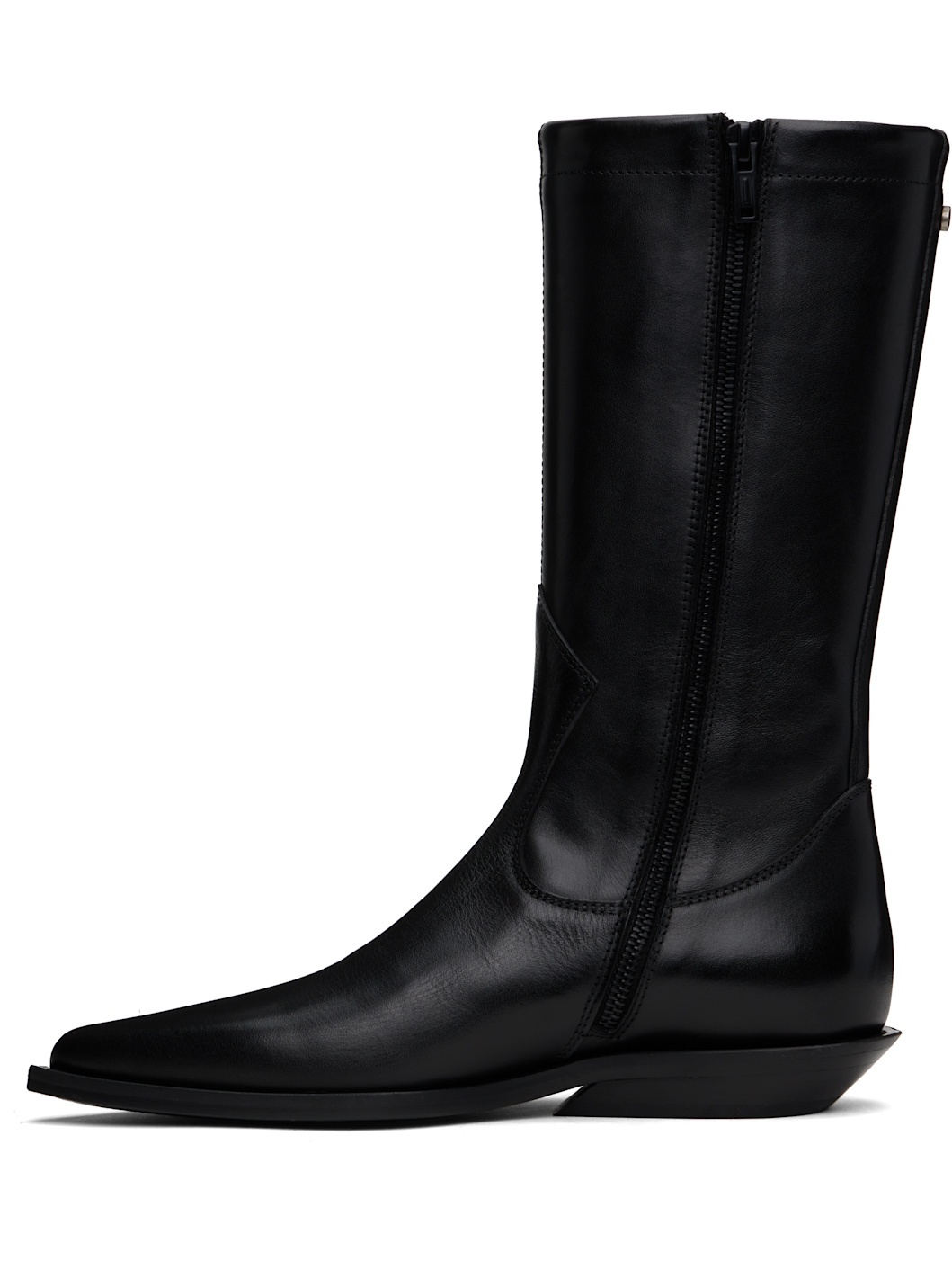 Black Jani Pointy Cowboy Boots - 3