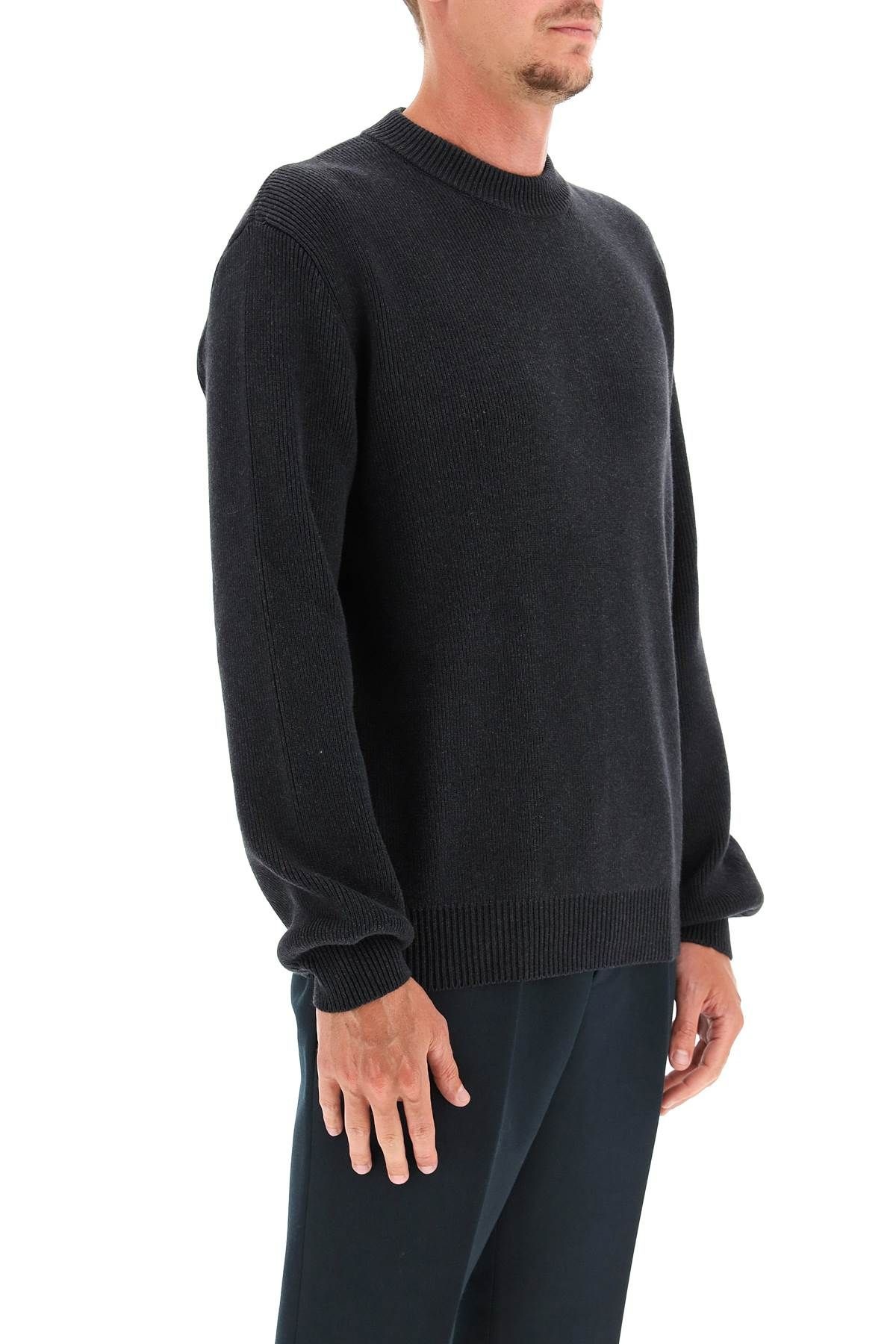 DAVIS COTTON SWEATER WITH LOGO - 3