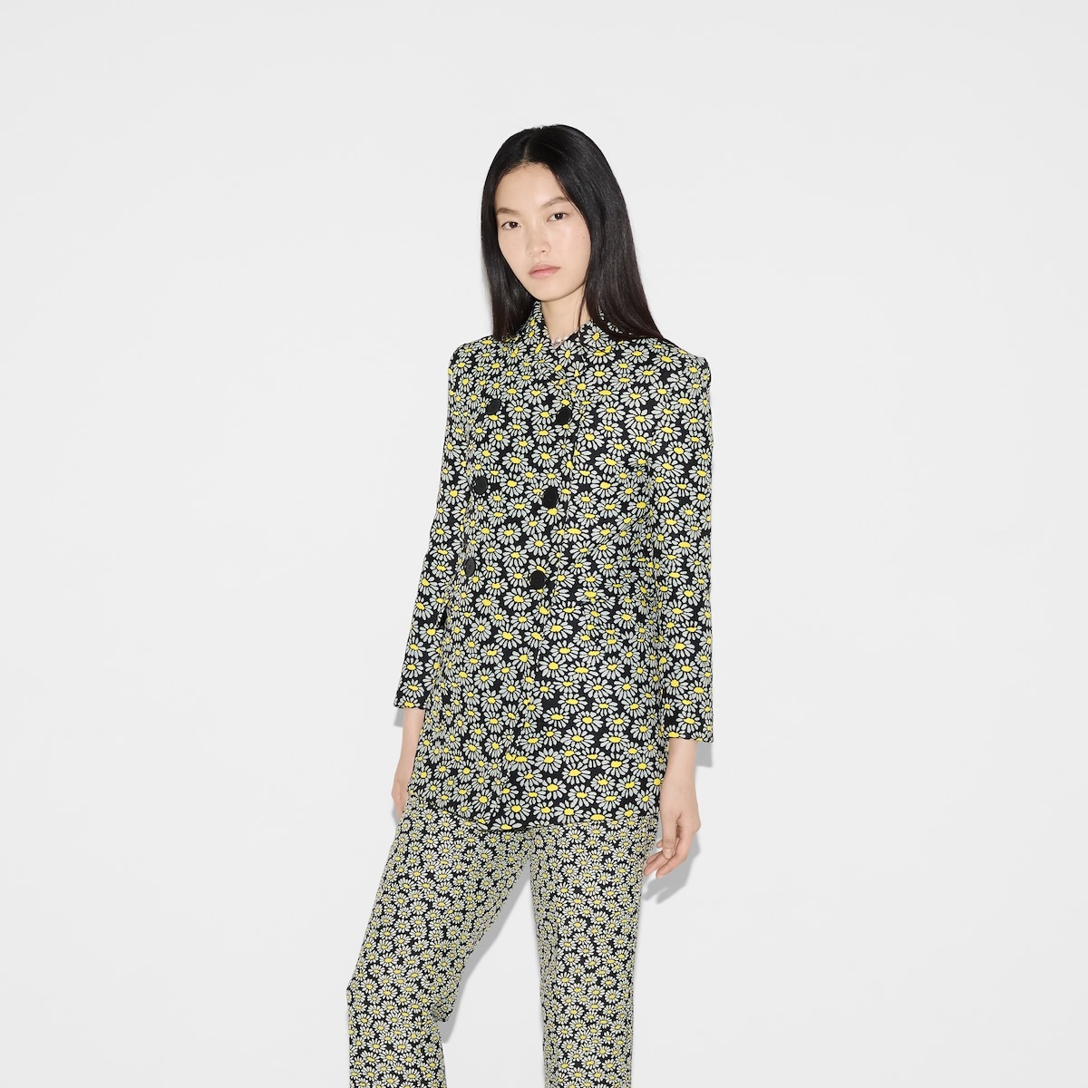 Floral crêpe jacquard jacket - 3