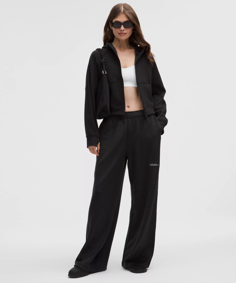 Plush Velour Mid-Rise Pant 1