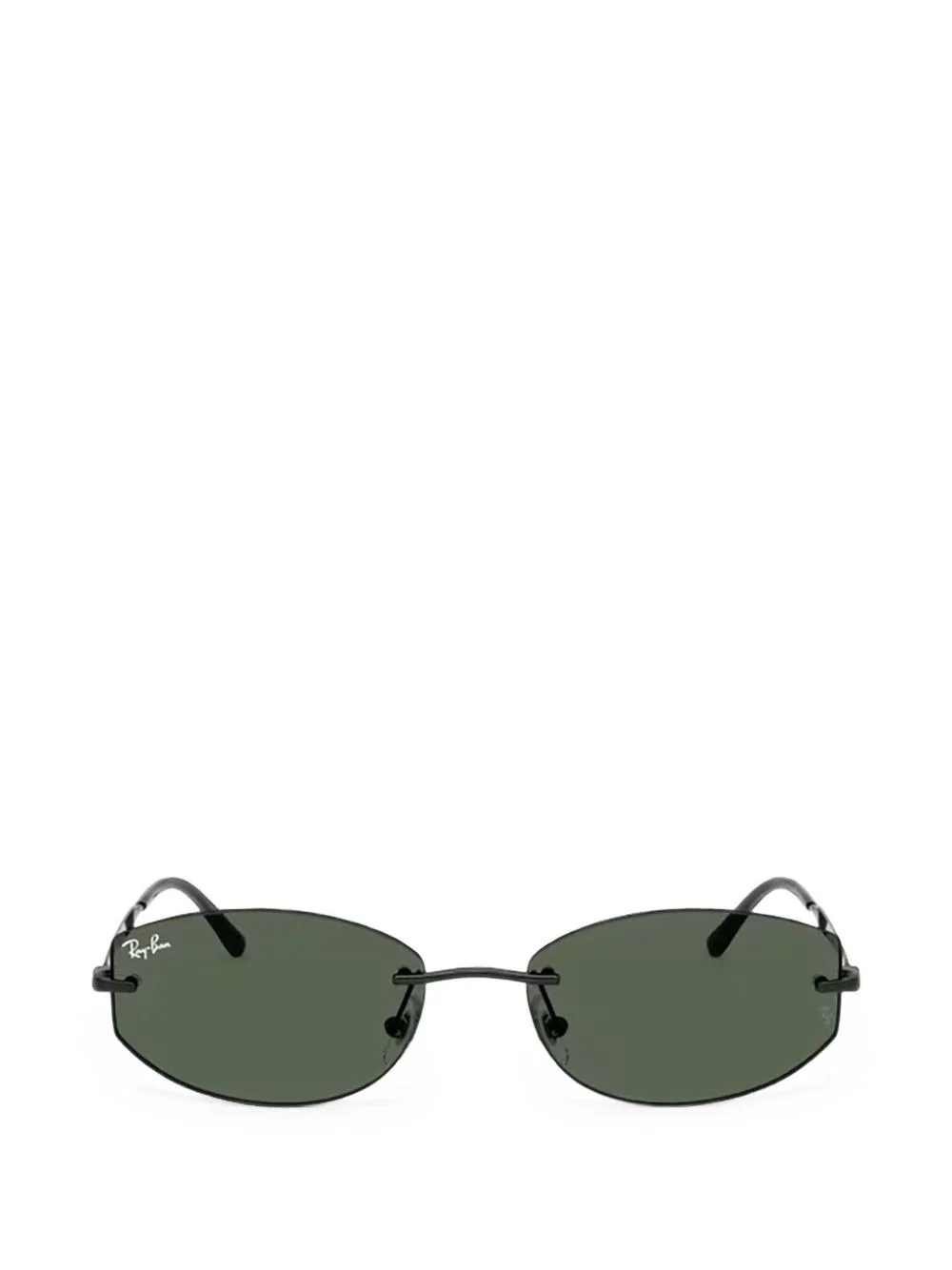 rimless geometric-frame sunglasses - 1