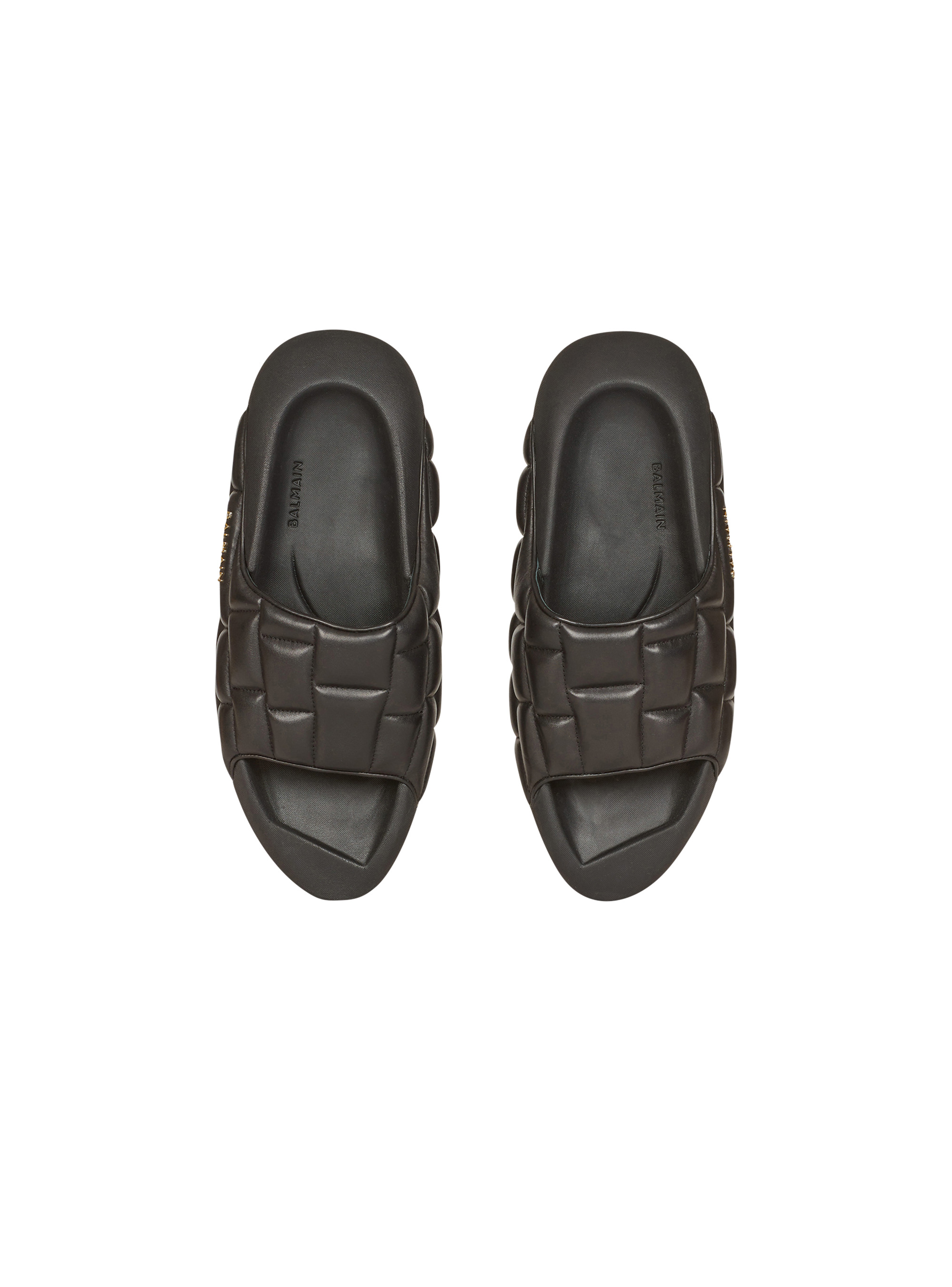 Quilted leather B-IT mules - 3