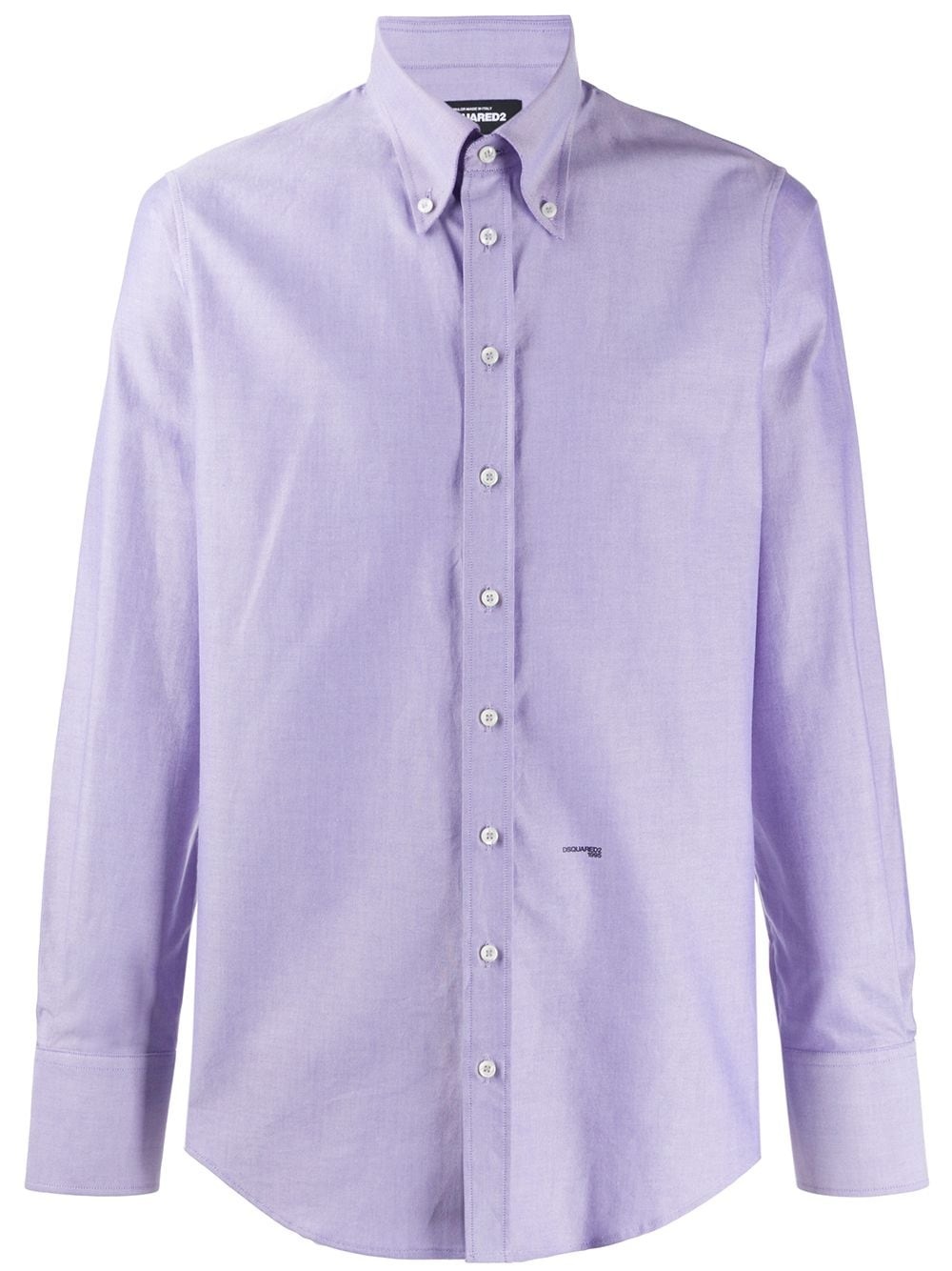 logo button-down shirt - 1