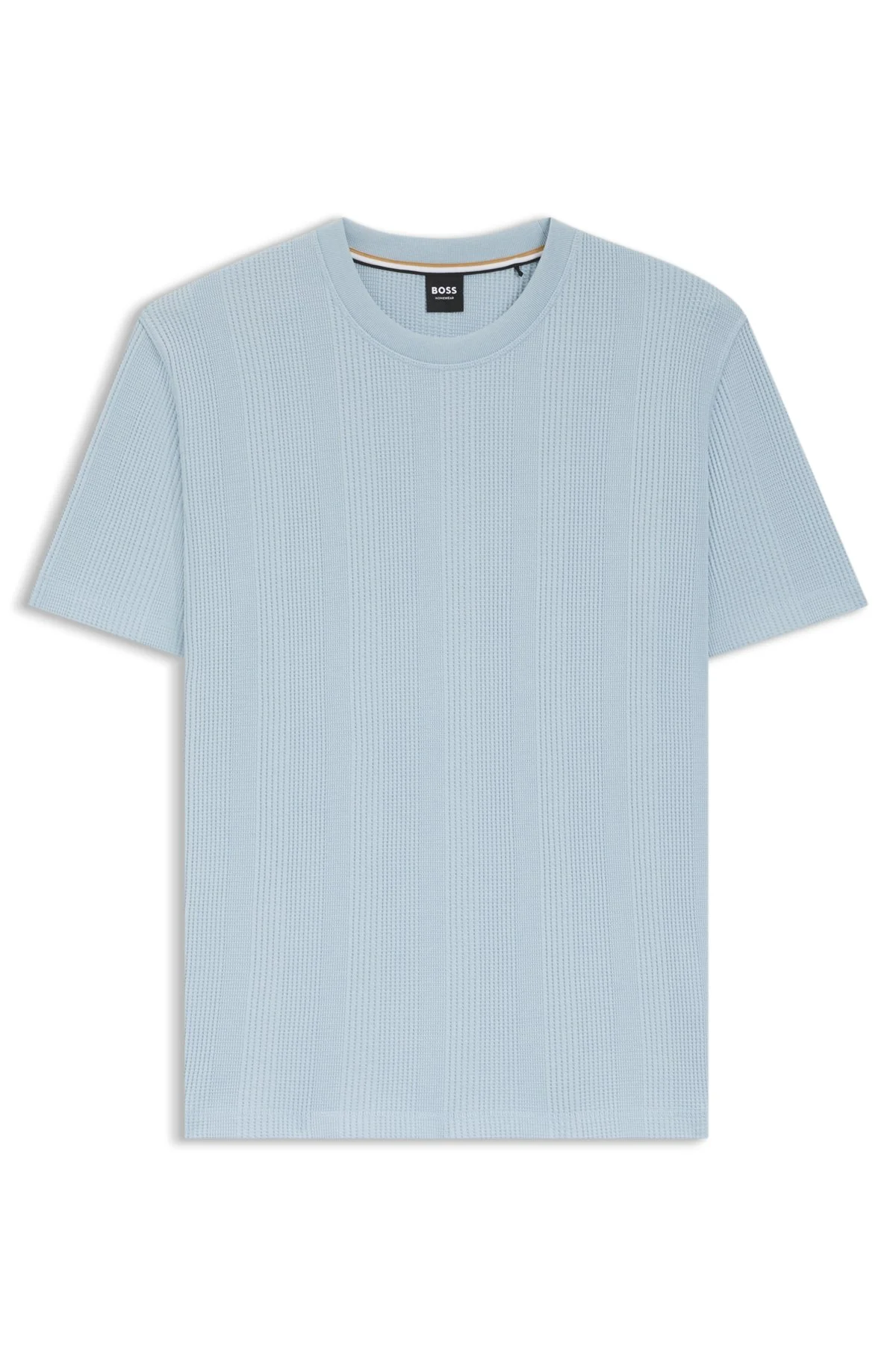 COTTON-BLEND T-SHIRT WITH WAFFLE STRUCTURE - 1