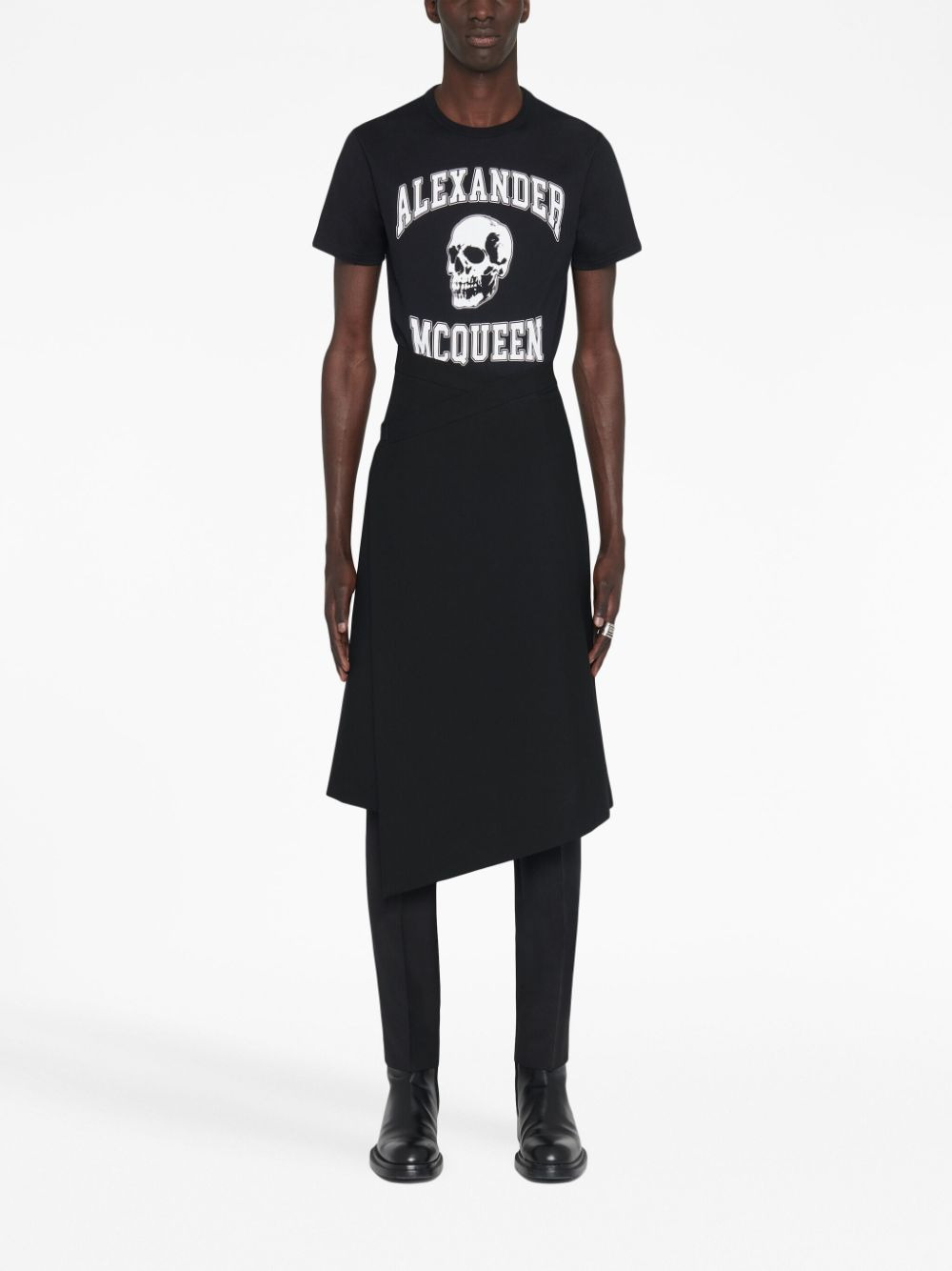 Alexander Mcqueen Men Cotton T-Shirt With Logo - 4