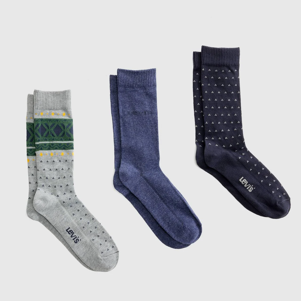 REGULAR CUT FAIR ISLE SOCKS (3-PACK) - 1