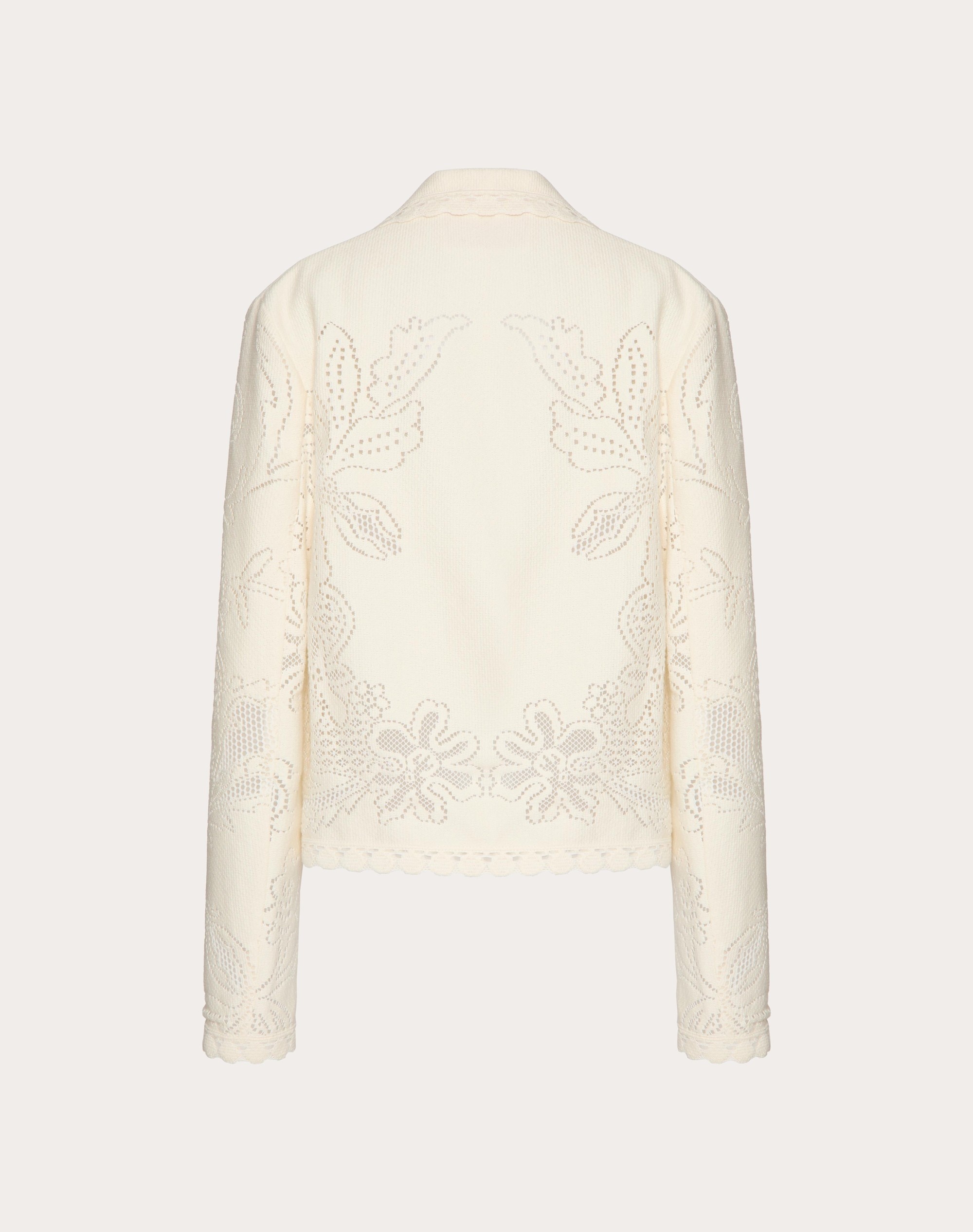 JACKET IN VALENTINO COTTON GUIPURE JARDIN PLAT - 2