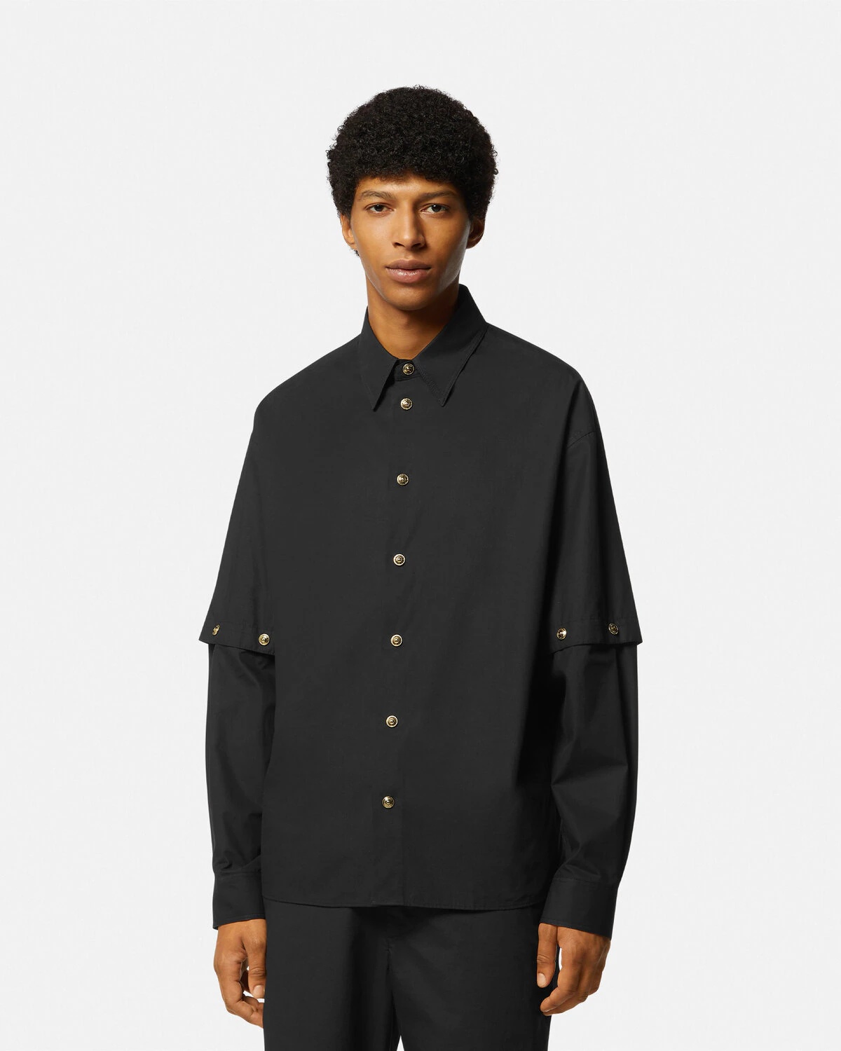Detachable Relaxed-Fit Shirt - 4