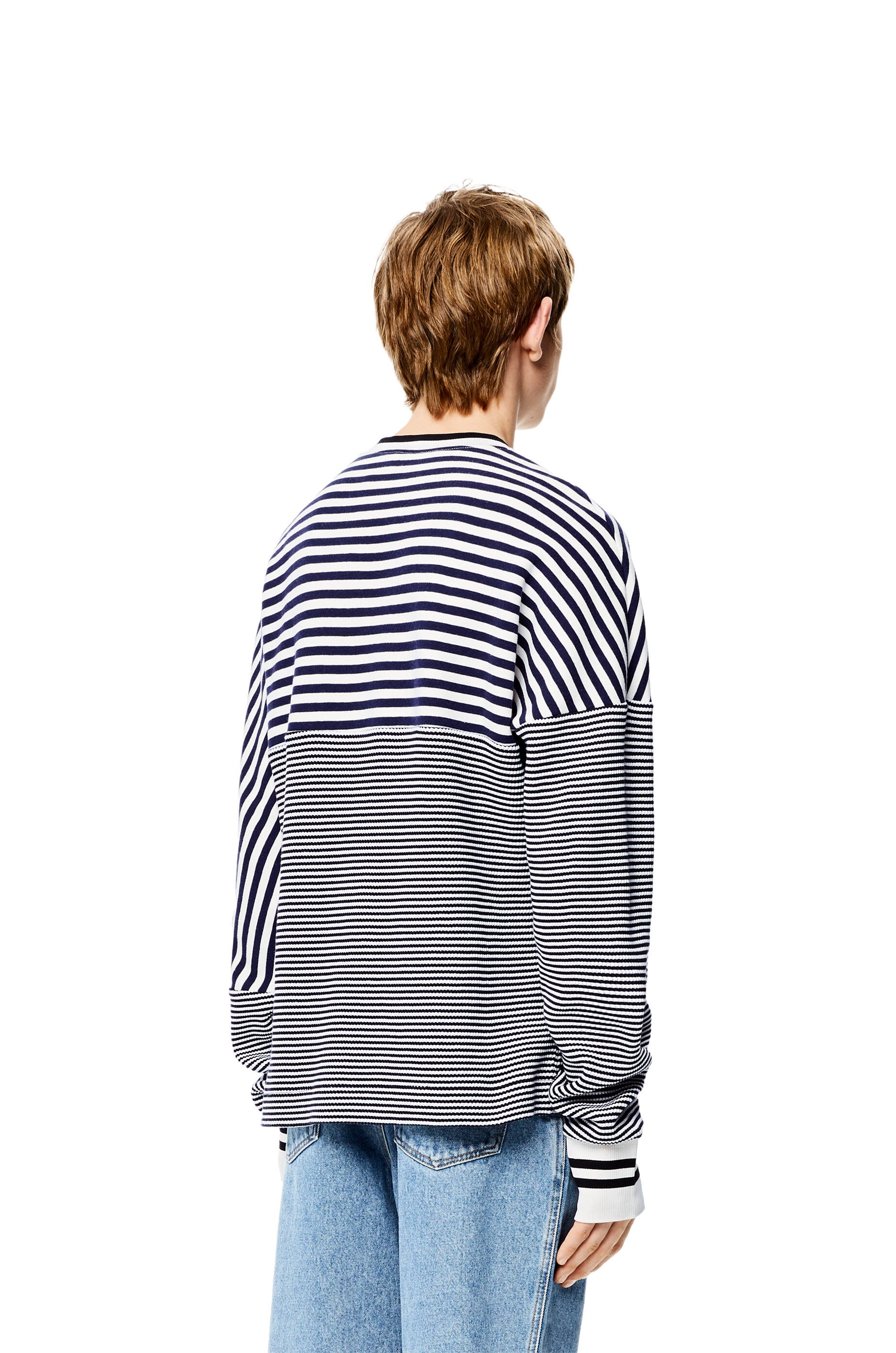 Anagram striped sweatshirt in cotton - 4