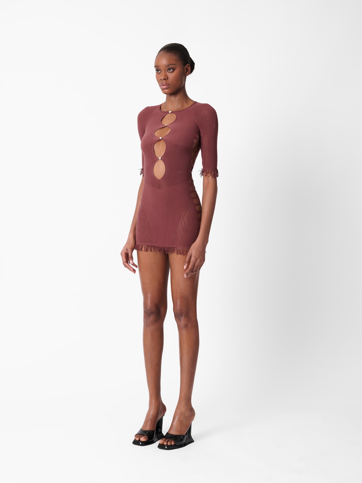 MIRANDA DRESS OLD MONEY BROWN - 5