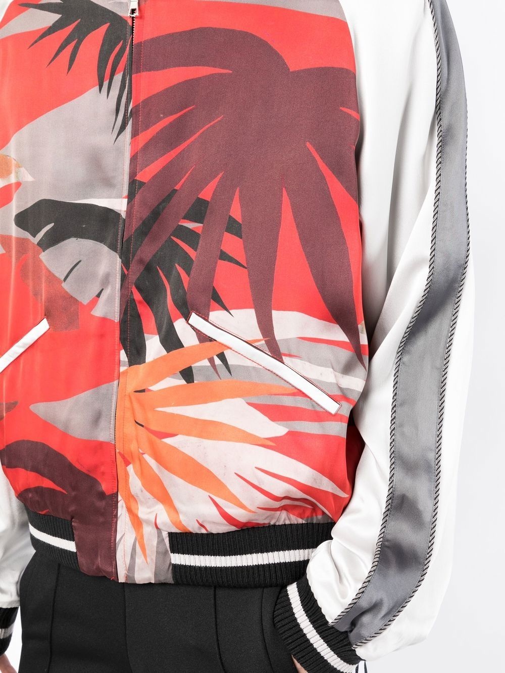 palm tree-print bomber jacket - 5