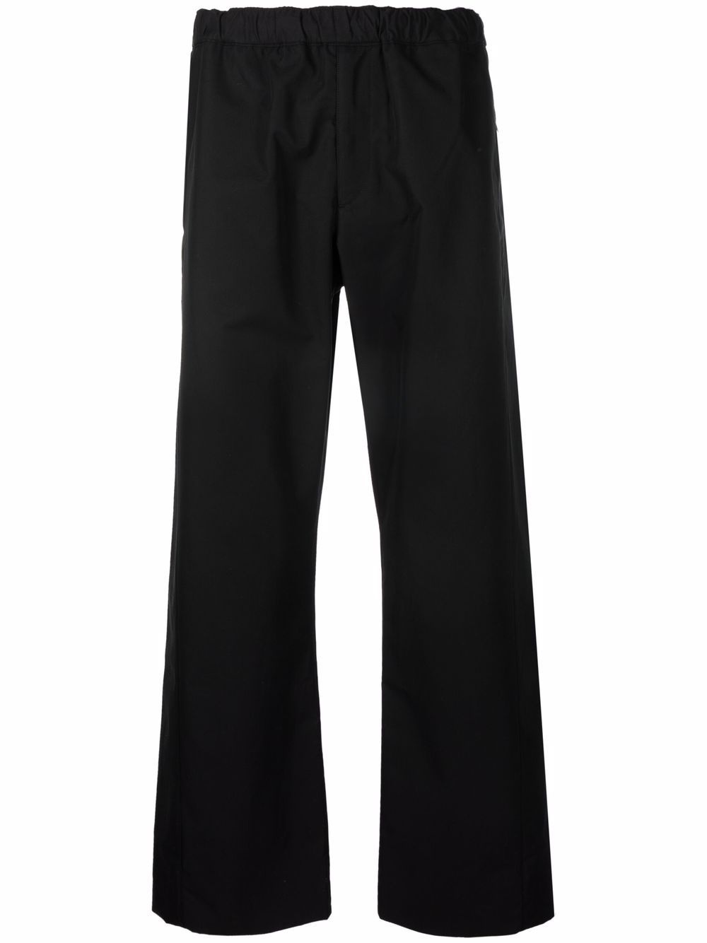 elasticated waistband straight trousers - 1