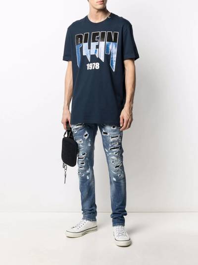 PHILIPP PLEIN straight-leg distressed jeans outlook