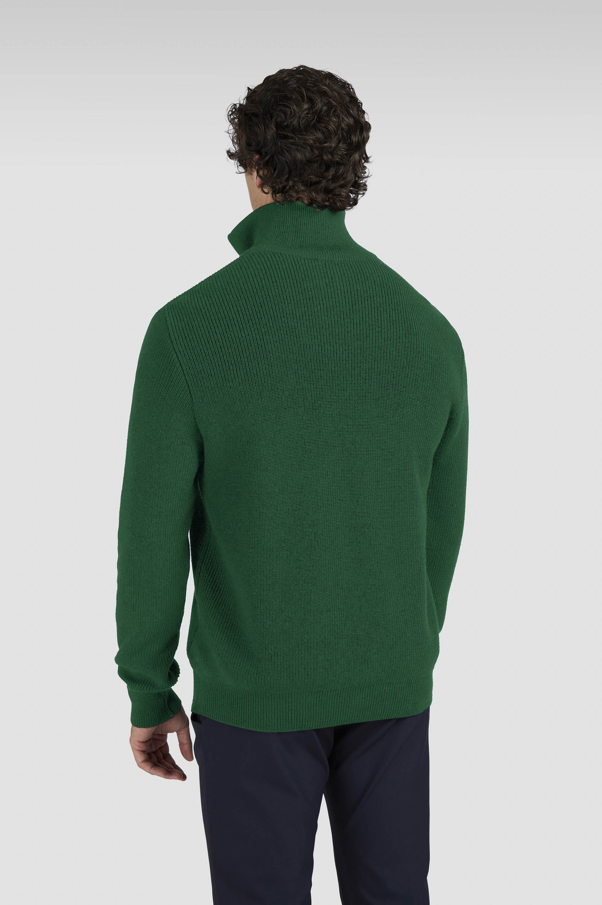 TECH WOOL HALF ZIP SWEATER - 3