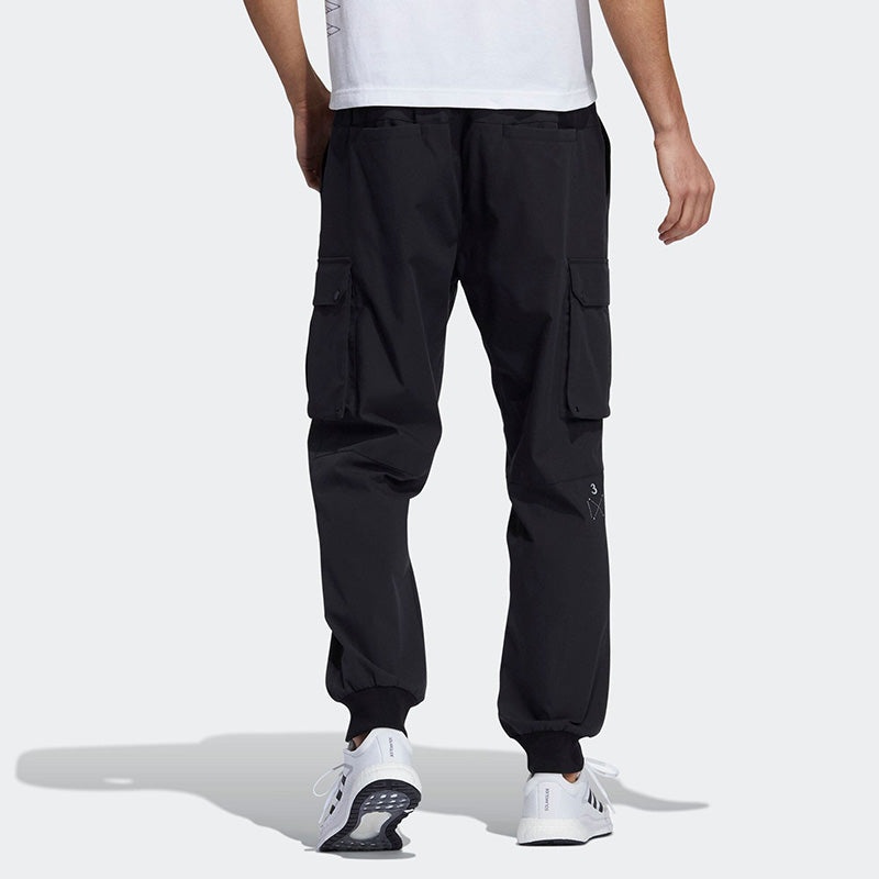 Men's adidas Loose Sports Running Cargo Casual Pants/Trousers Black H39859 - 3