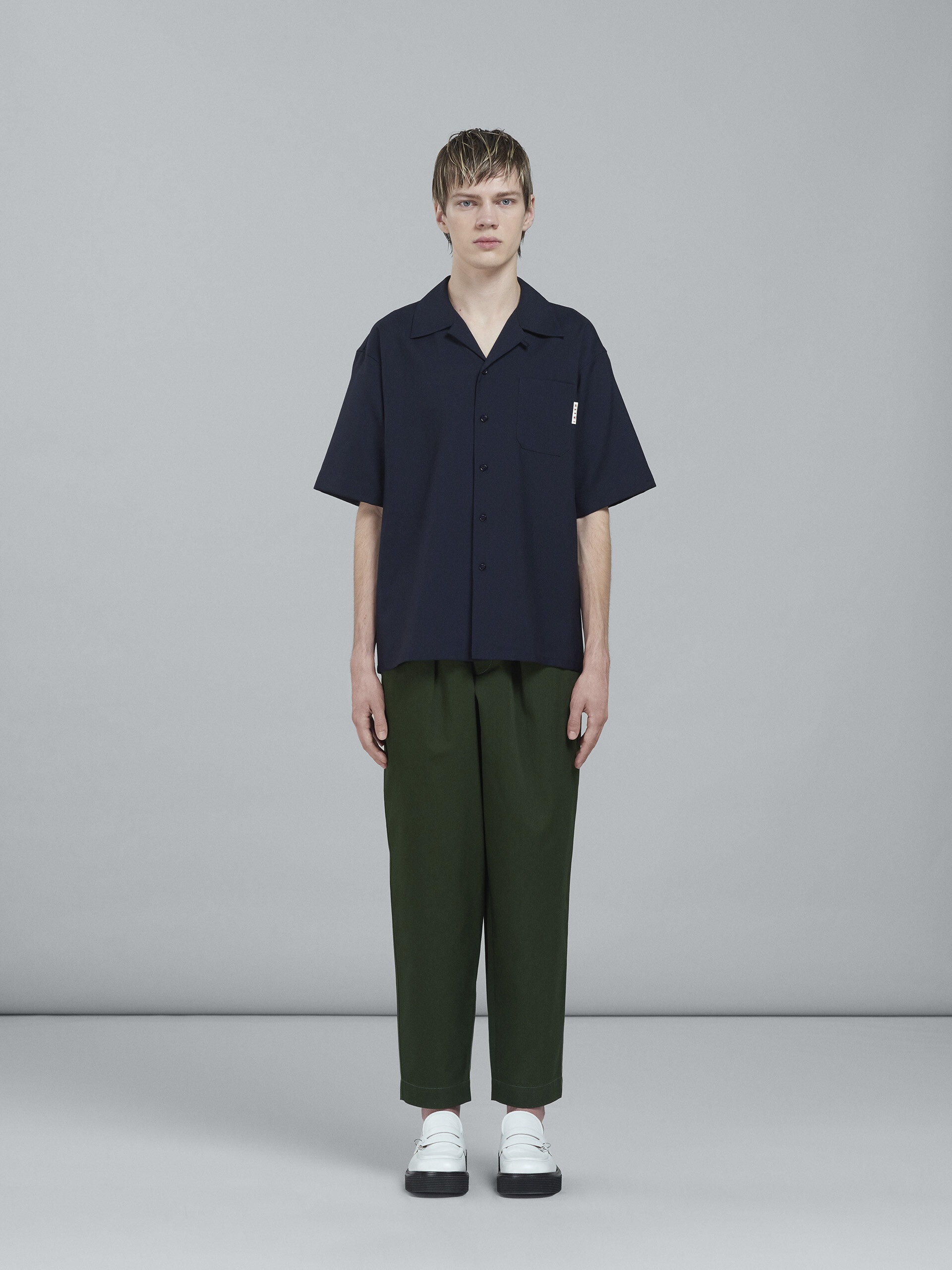 COTTON GABARDINE PANTS - 2