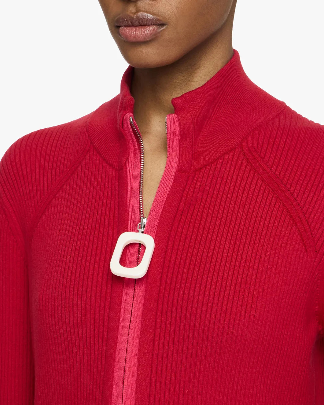 FITTED ZIP UP CARDIGAN - 3