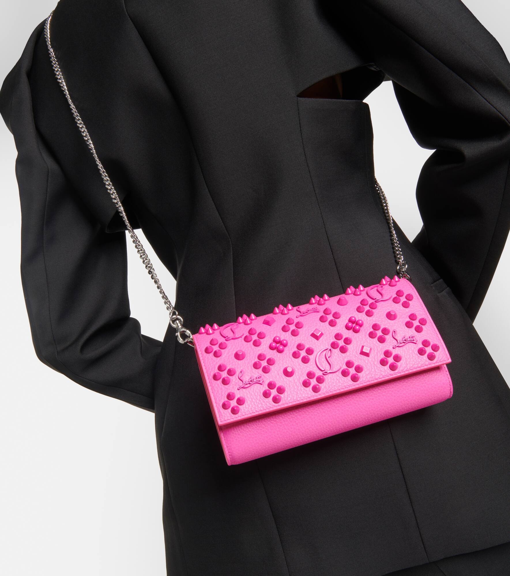 Paloma embellished leather wallet on chain - 2